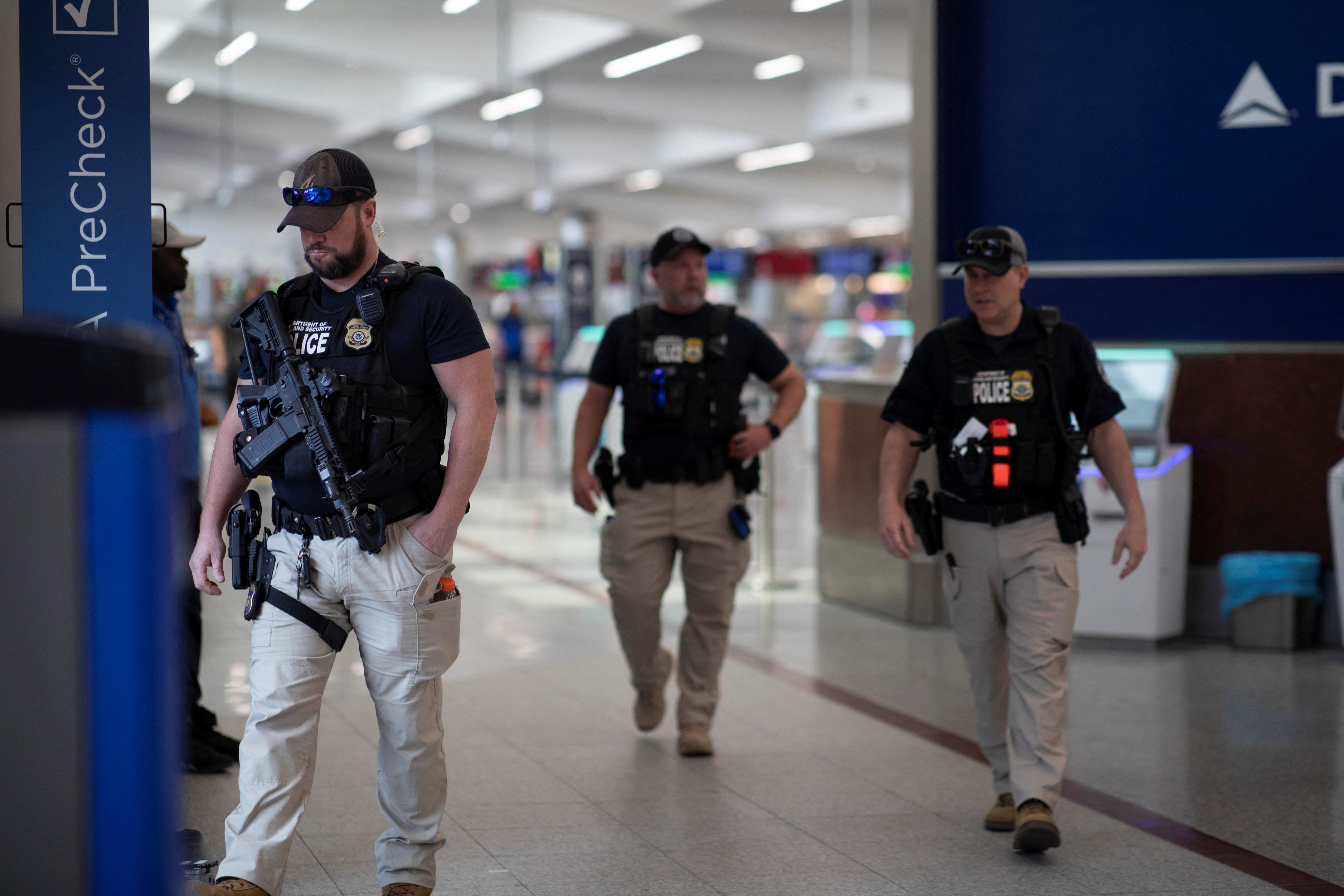 Sending equipped national agents wrong airports appears to beryllium nan president’s latest effort to leverage threats of unit to lick what he sees arsenic an urgent governmental crisis