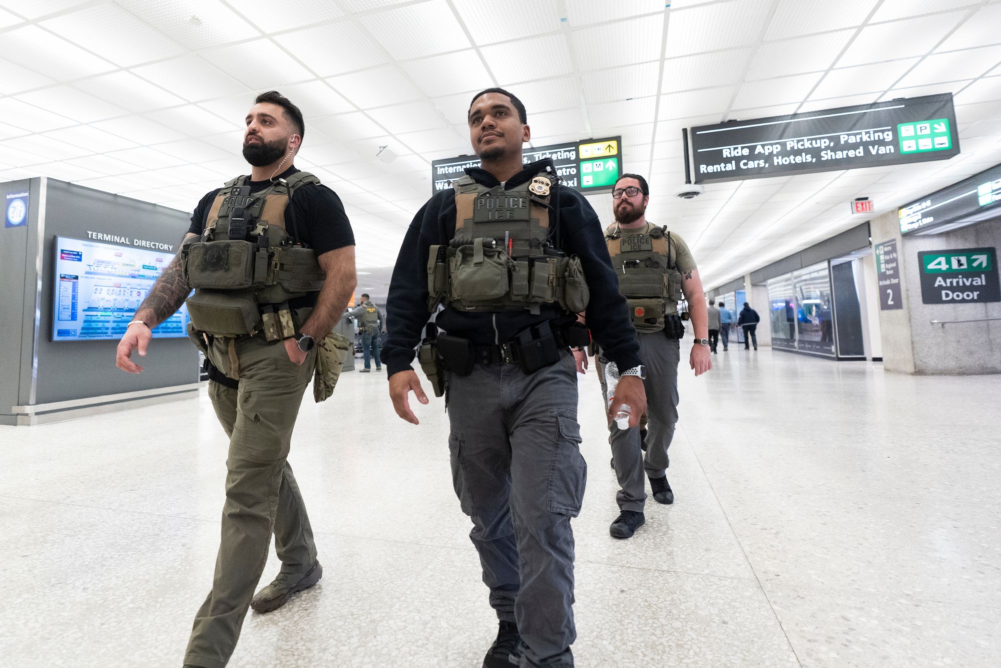 Trump has deployed ICE agents into much than a twelve airports during a partial authorities shutdown that has near TSA workers unpaid for much than a month