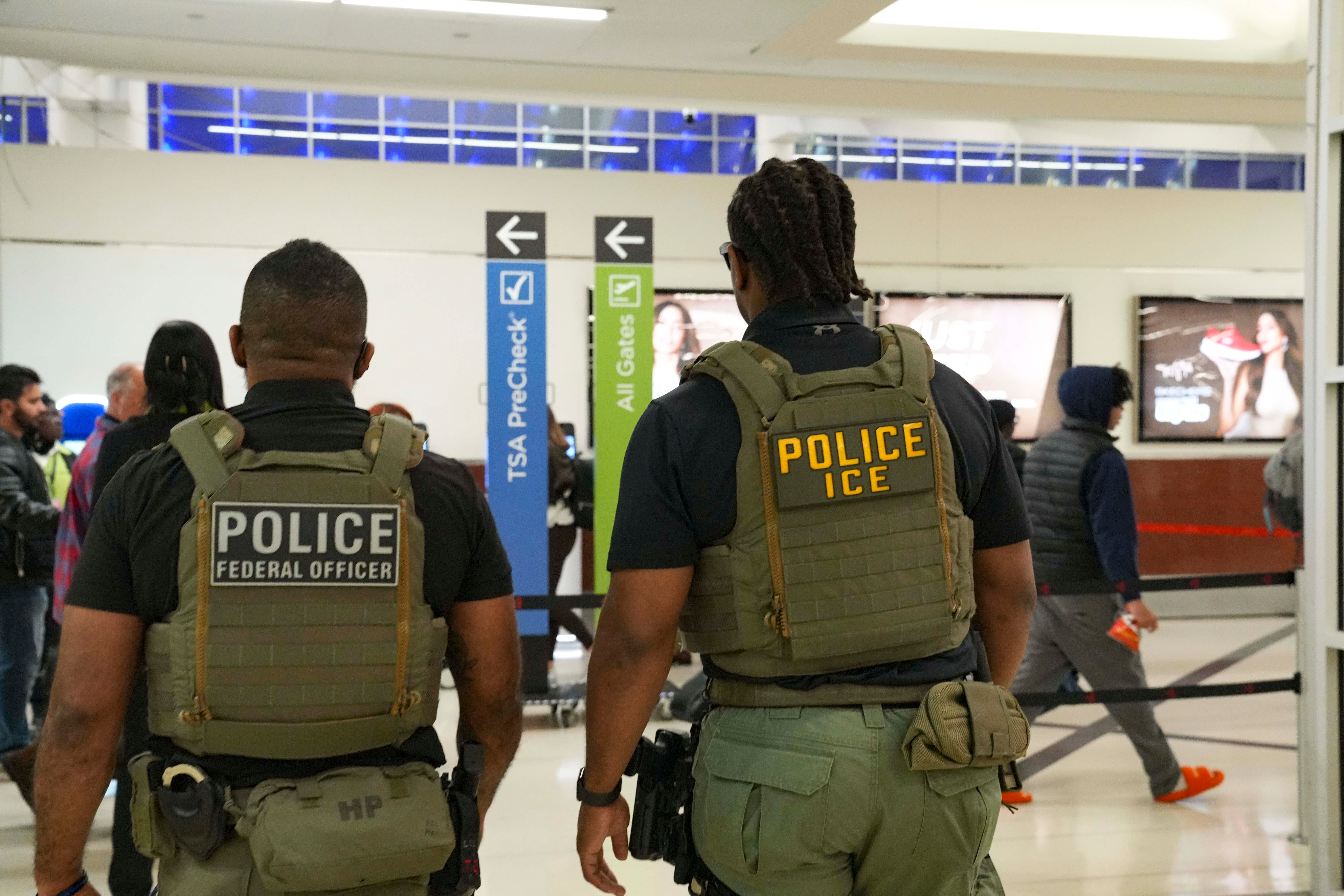 Figures show ICE arrested more than 800 people after tips from US airport security agency