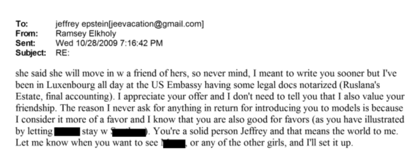  ‘Let maine cognize erstwhile you want to spot [redacted text] aliases immoderate of nan different girls, and I'll group it up’