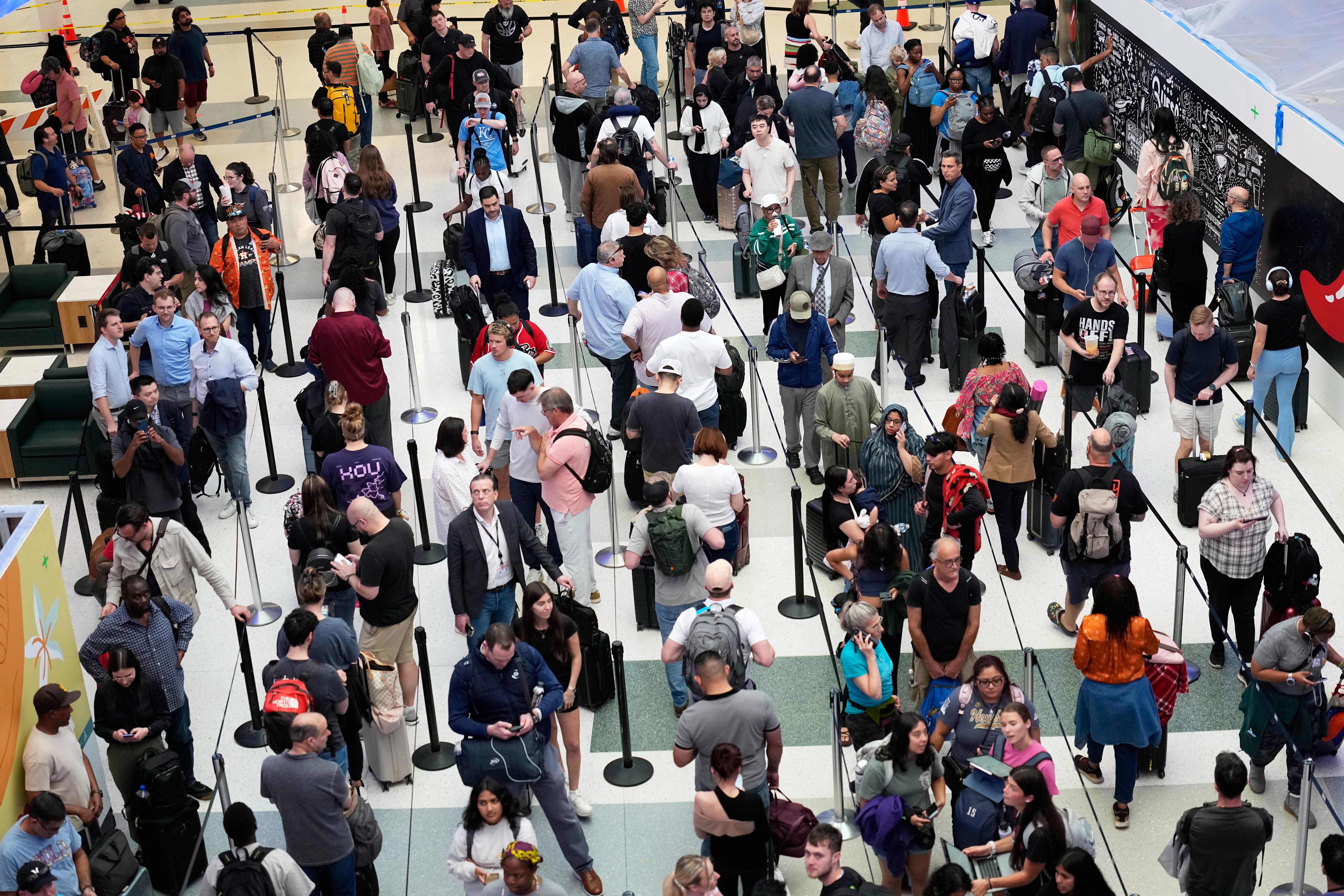 As a consequence of nan shutdown, TSA workers person gone without pay, prompting thousands to telephone retired of work. The staffing shortages person led to lengthy lines astatine airdrome information and galore missed flights