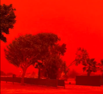 Cyclone Narelle turns Australian skies blood red in ‘apocalyptic’ scenes