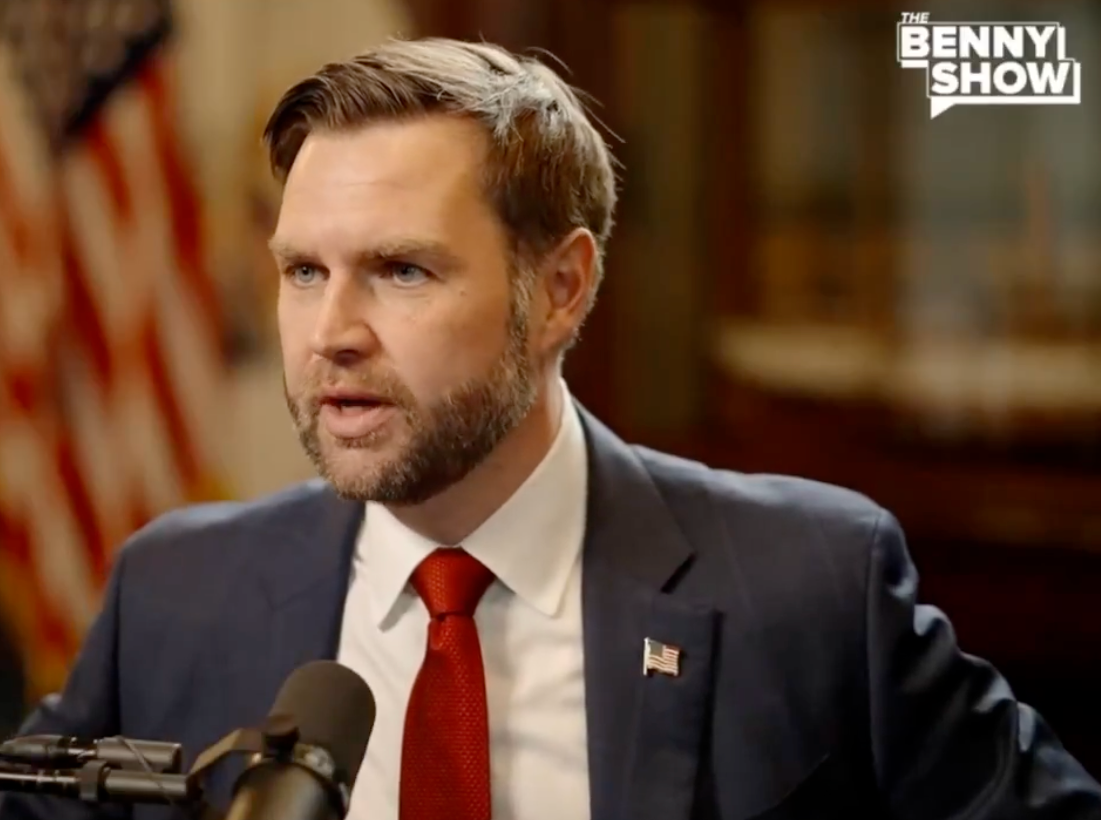 Vice President JD Vance accuses Minnesota Democratic Rep. Ilhan Omar of engaging successful migration fraud during a caller question and reply pinch MAGA influencer Benny Johnson