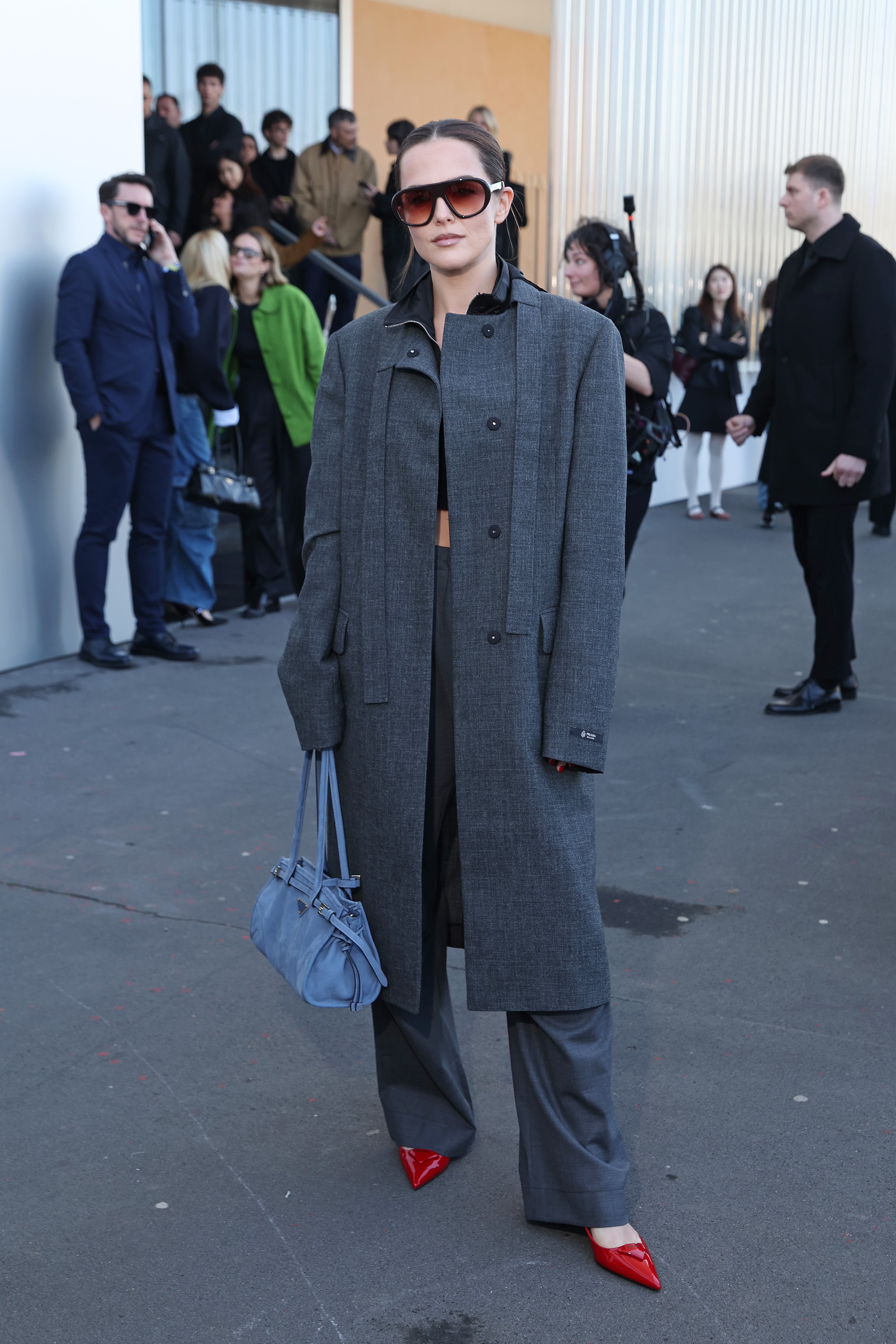 Zoey Deutch popped some colour on her feet at the Dior menswear show in Milan last month.