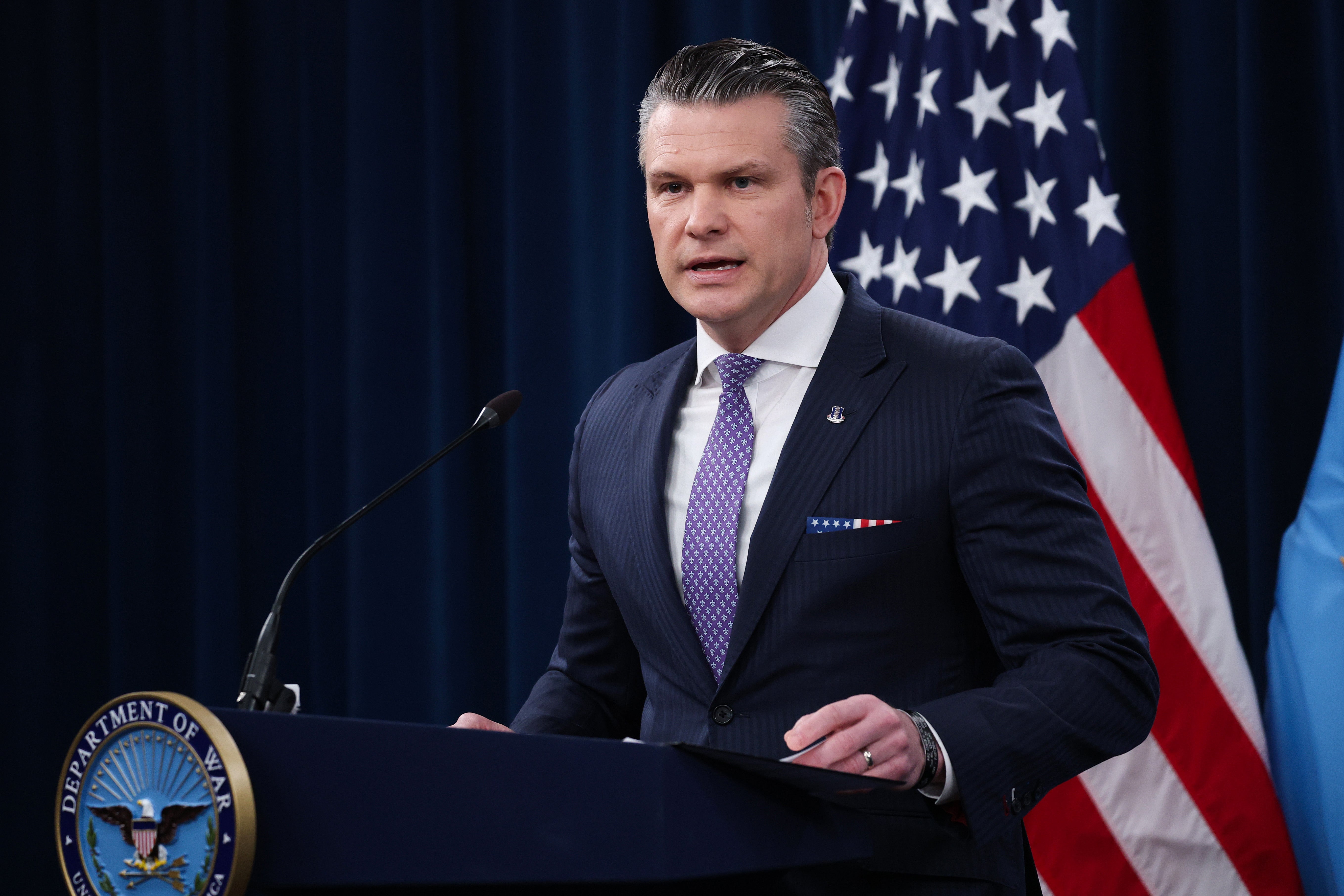 Defense Secretary Pete Hegseth addressed questions astir a imaginable crushed cognition successful Iran