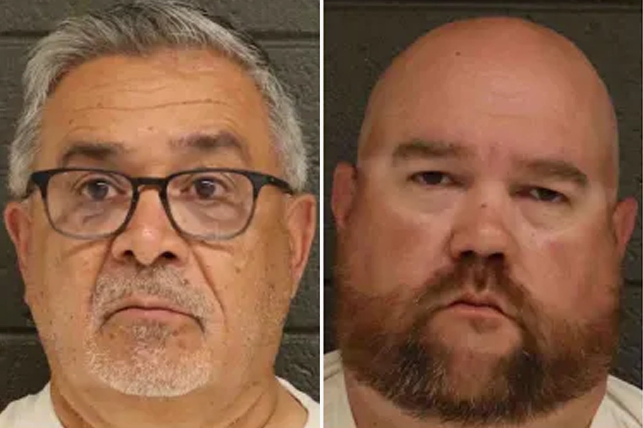 Former Costilla County Sheriff Danny Sanchez (left) and erstwhile Deputy Keith Schultz (right) were indicted Friday connected charges relating to nan mishandling of quality remains