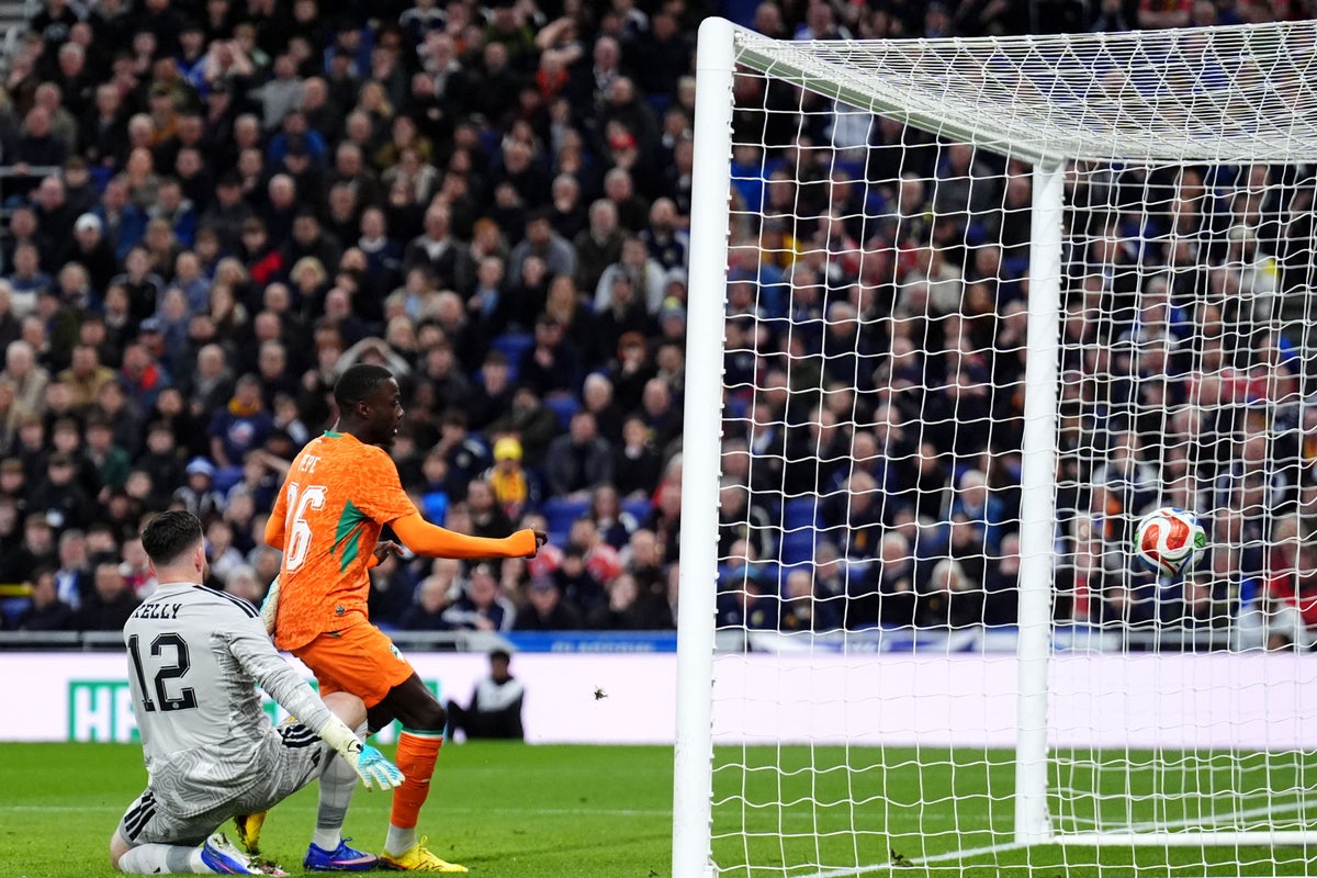 Scotland struggle to create as Nicolas Pepe’s goal gives Ivory Coast victory