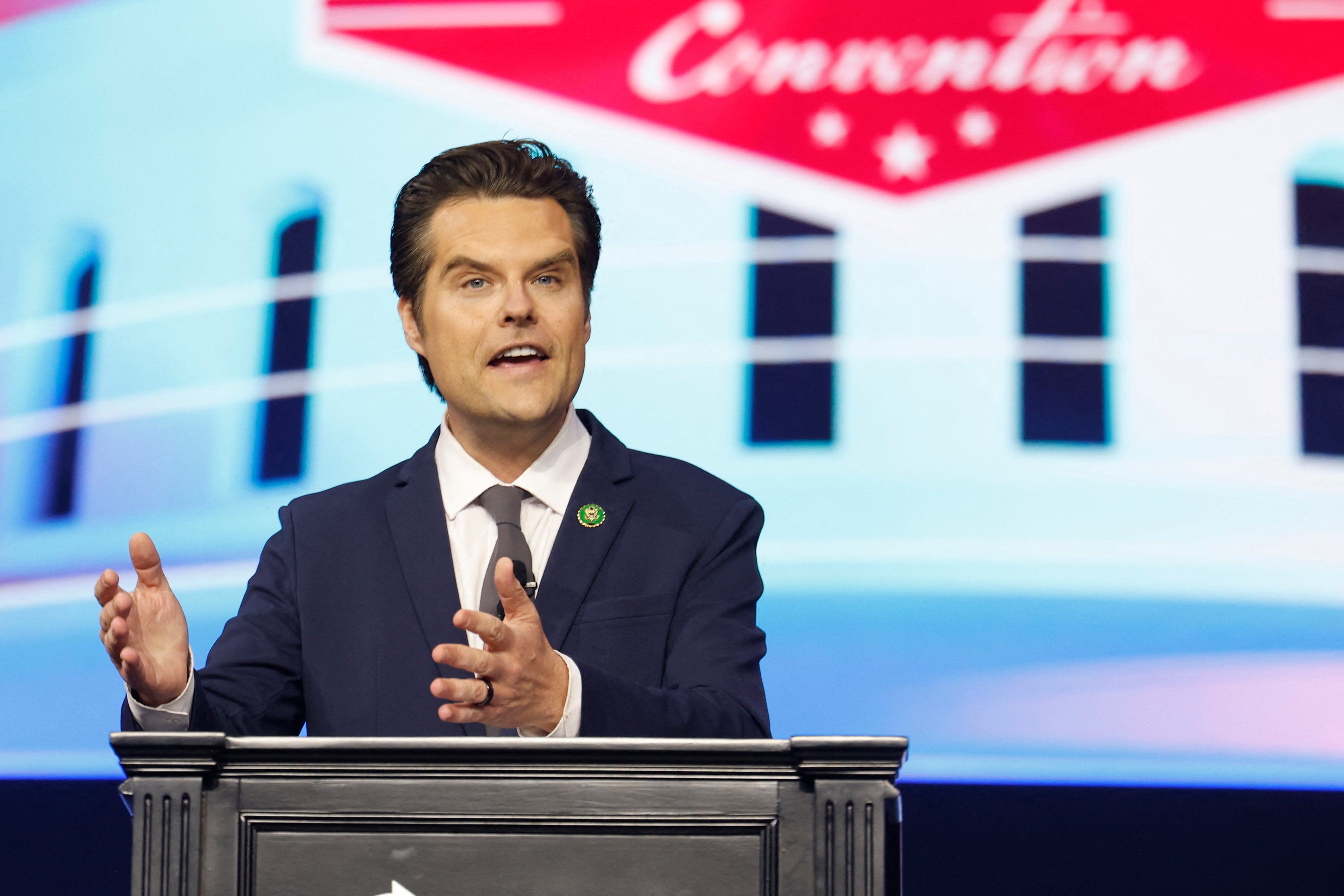 Matt Gaetz has claimed that he was briefed connected a breeding programme to let humans to pass pinch intergalactic species