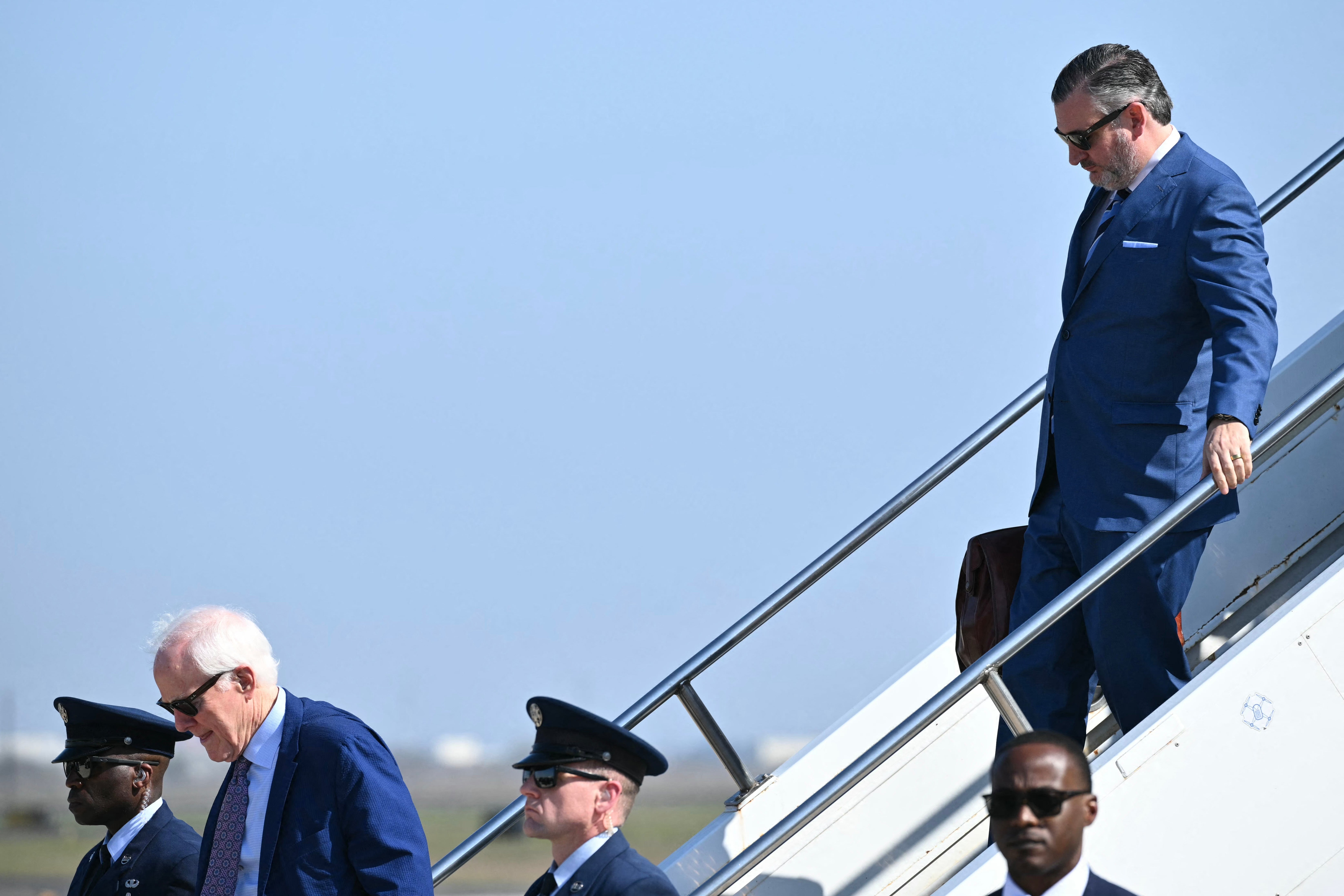 Texas Sen. Ted Cruz is nan latest MAGA lawmaker seen astatine a Spring Break hotspot aft members of Congress were sent connected recess amid nan ongoing partial authorities shutdown (file image)