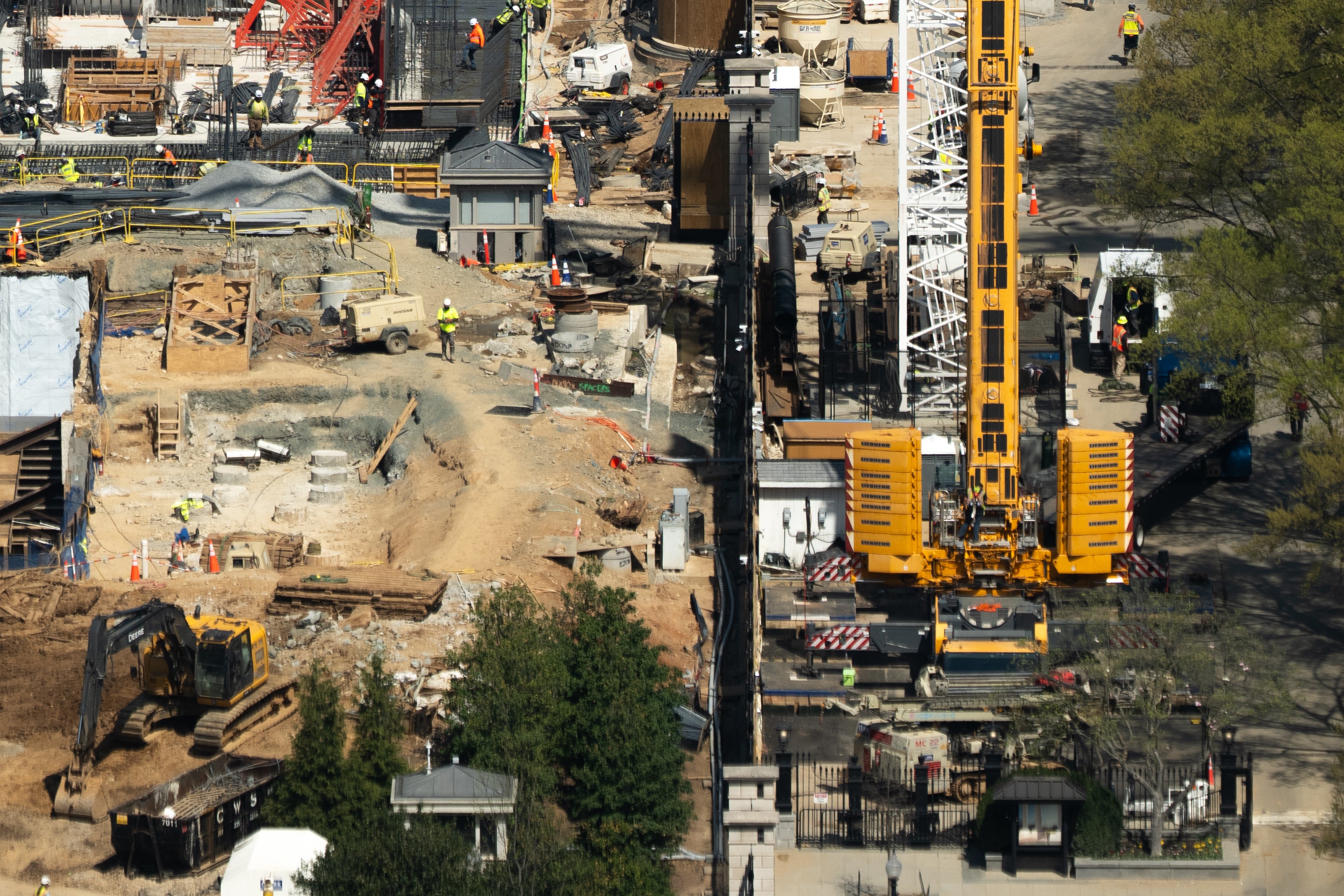 Trump has already demolished nan East Wing of nan White House to make measurement for a 90,000-square-foot building that would dwarf nan executive mansion