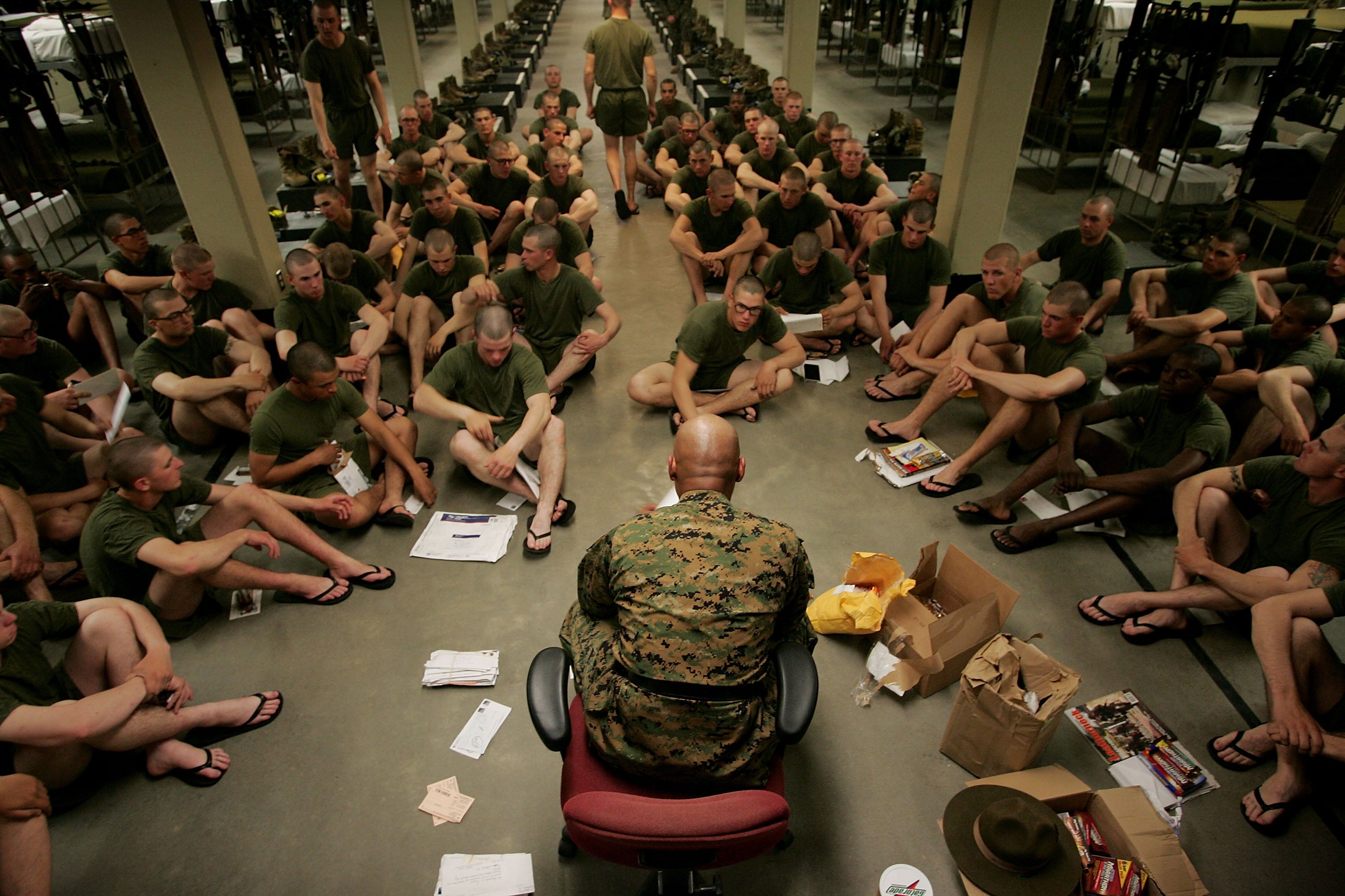 Parris Island successful South Carolina trains much than 20,000 recruits and hosts complete 40 graduation ceremonies annually