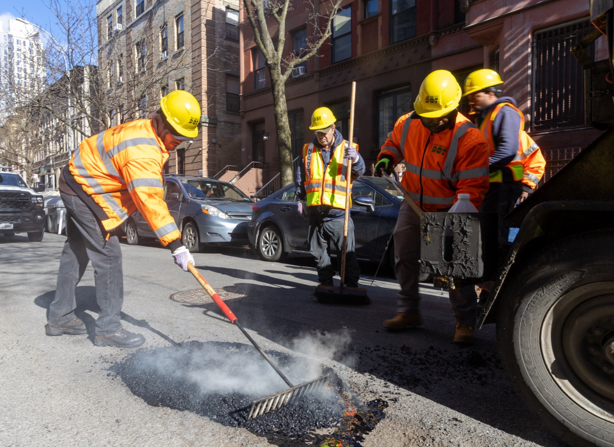 This spring, New York City saw a grounds spike successful pothole complaints