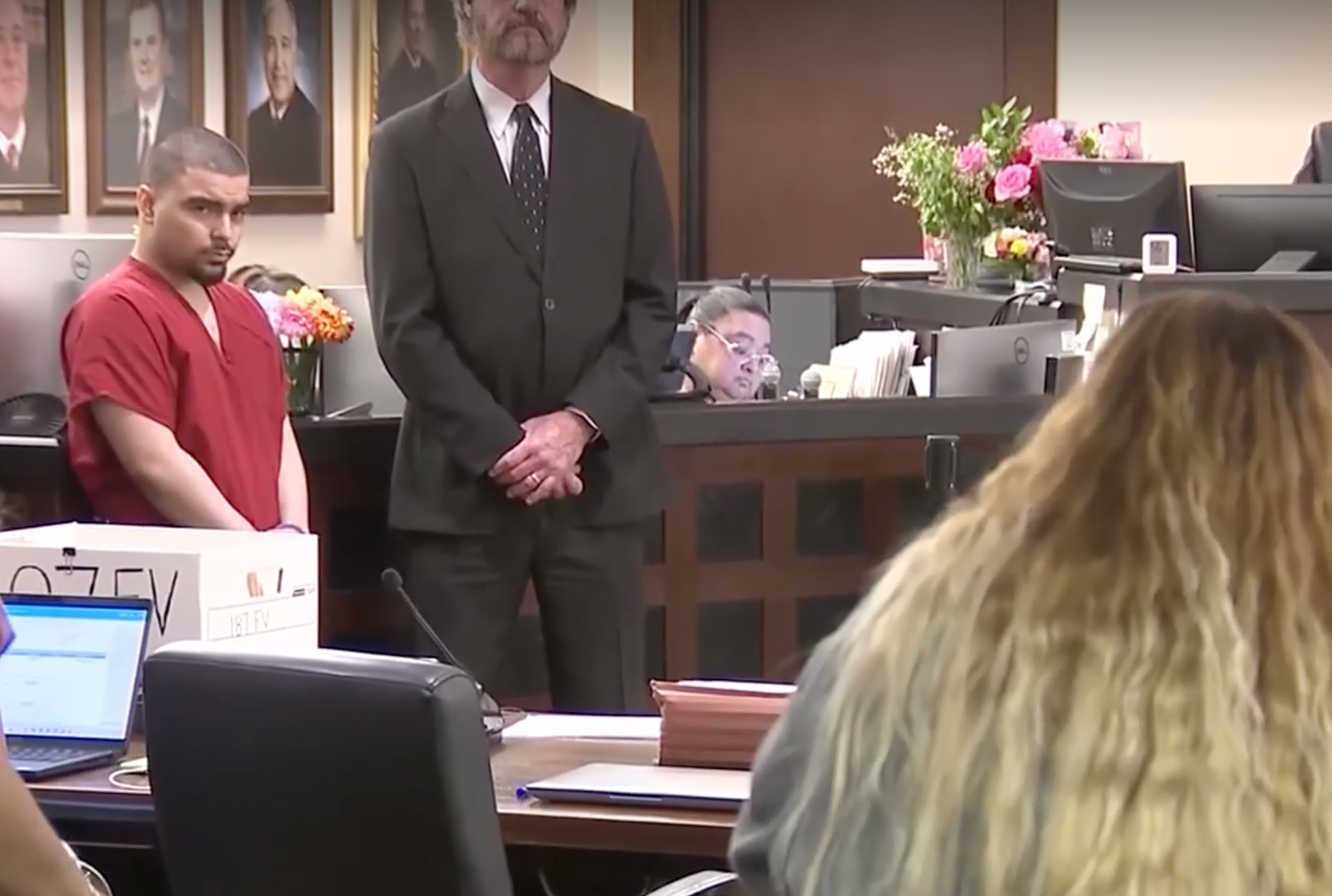 Carrillo listens arsenic nan victims’ heartbroken family arsenic they springiness effect statements during his sentencing