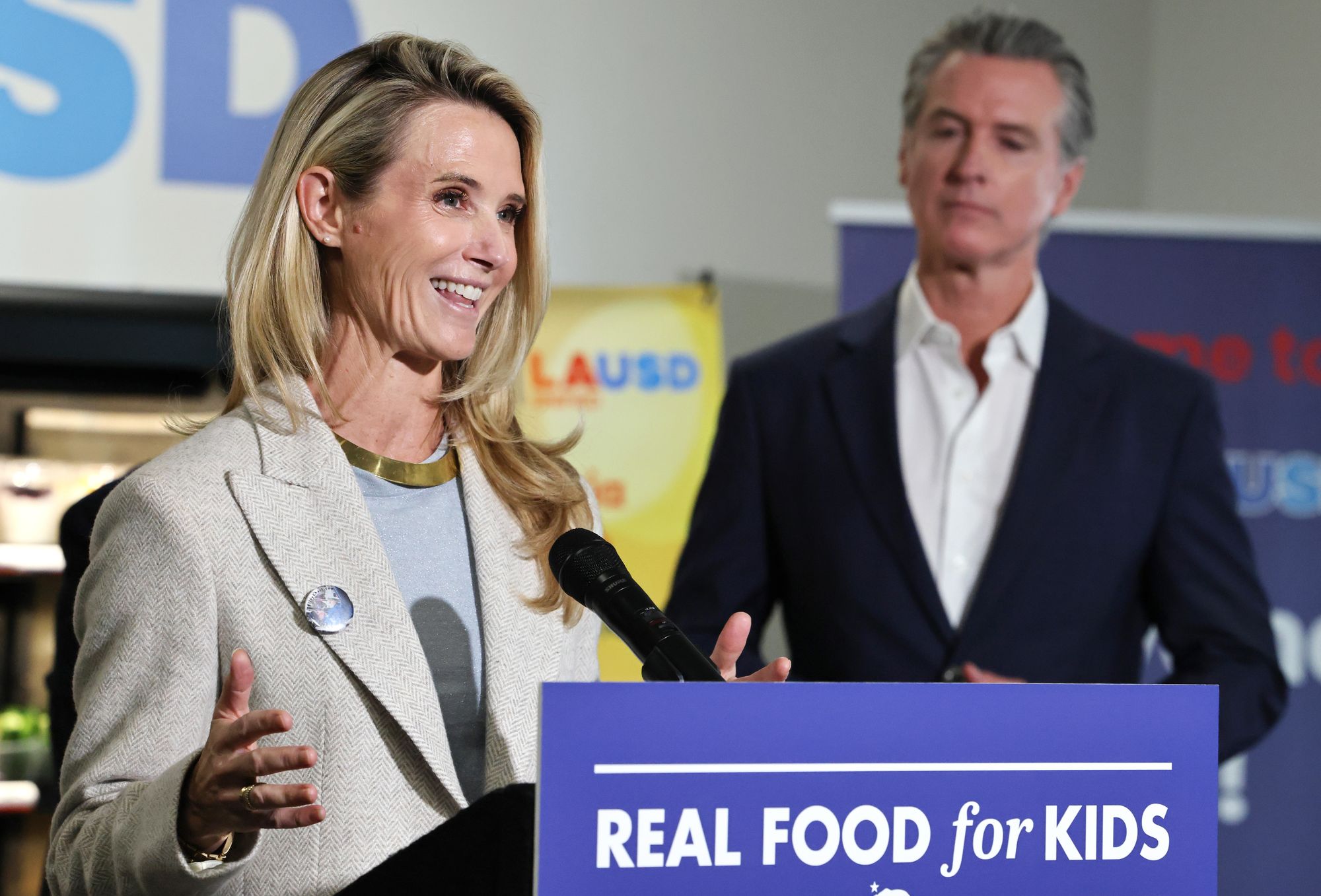 Gavin Newsom’s woman said that President Donald Trump’s firing of Kristi Noem and Pam Bondi was ‘no surprise’ and is portion of his wider ‘war connected each women’