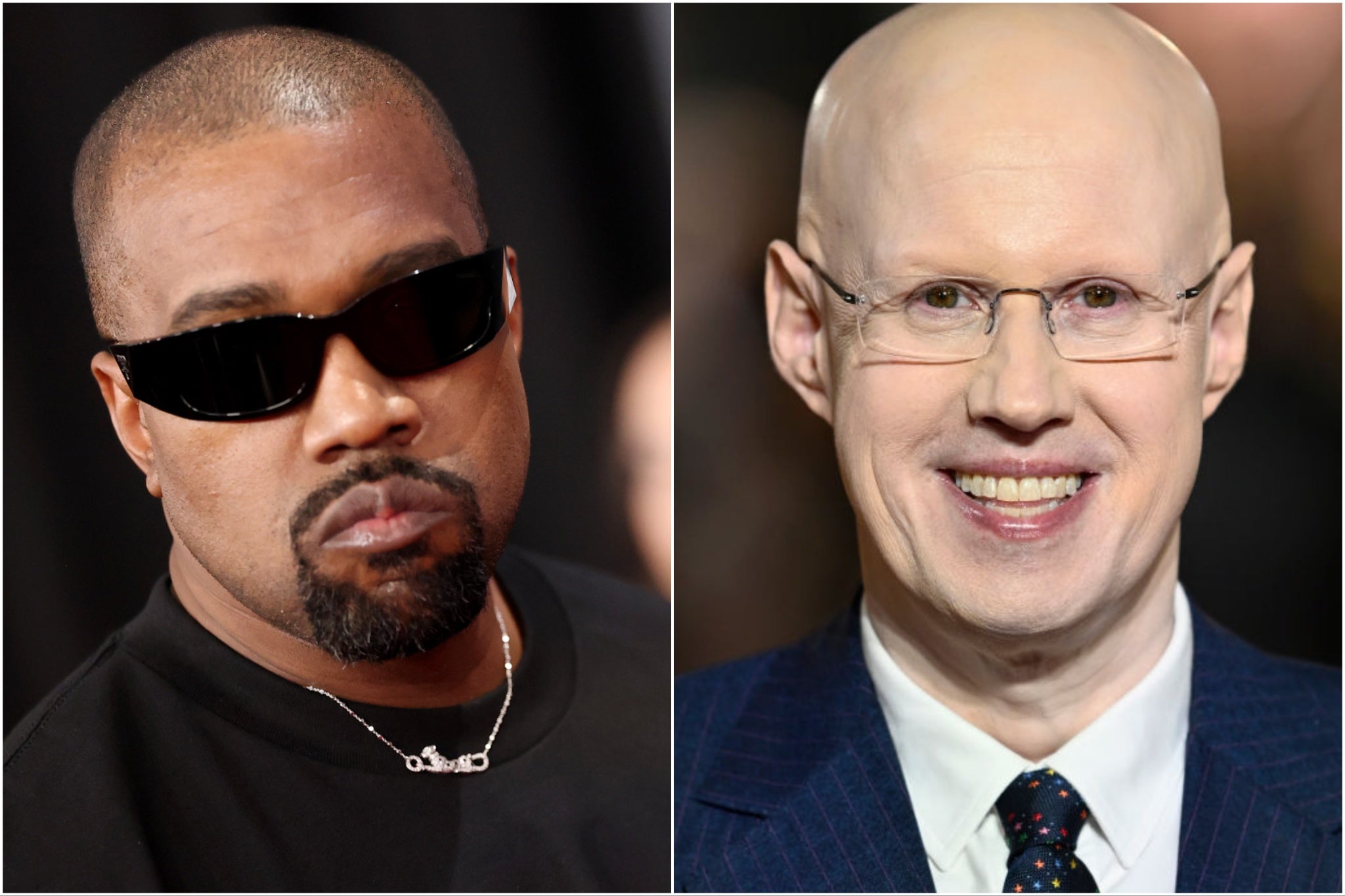 Kanye West en komiek en acteur Matt Lucas