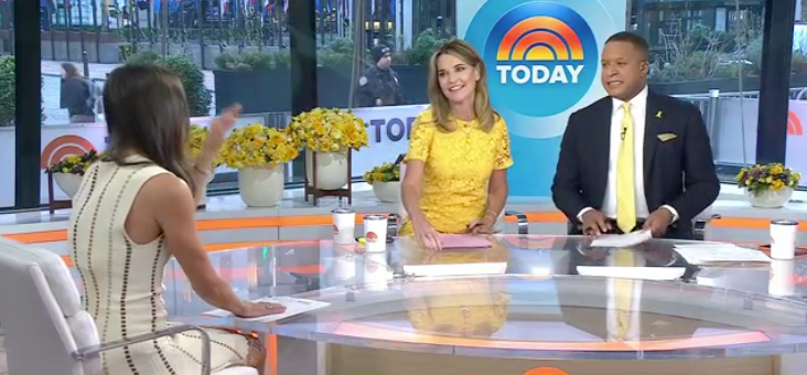 Savannah Guthrie resumed her seat beside Craig Melvin during her first day back on 'Today'