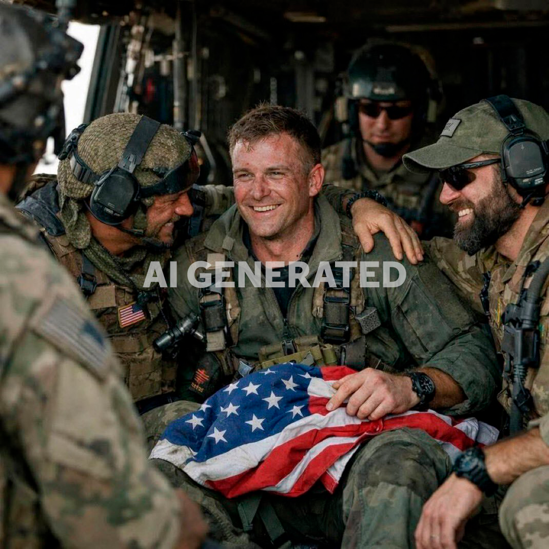 MAGA stars roasted online for sharing AI-generated photo of airman after Iran rescue mission