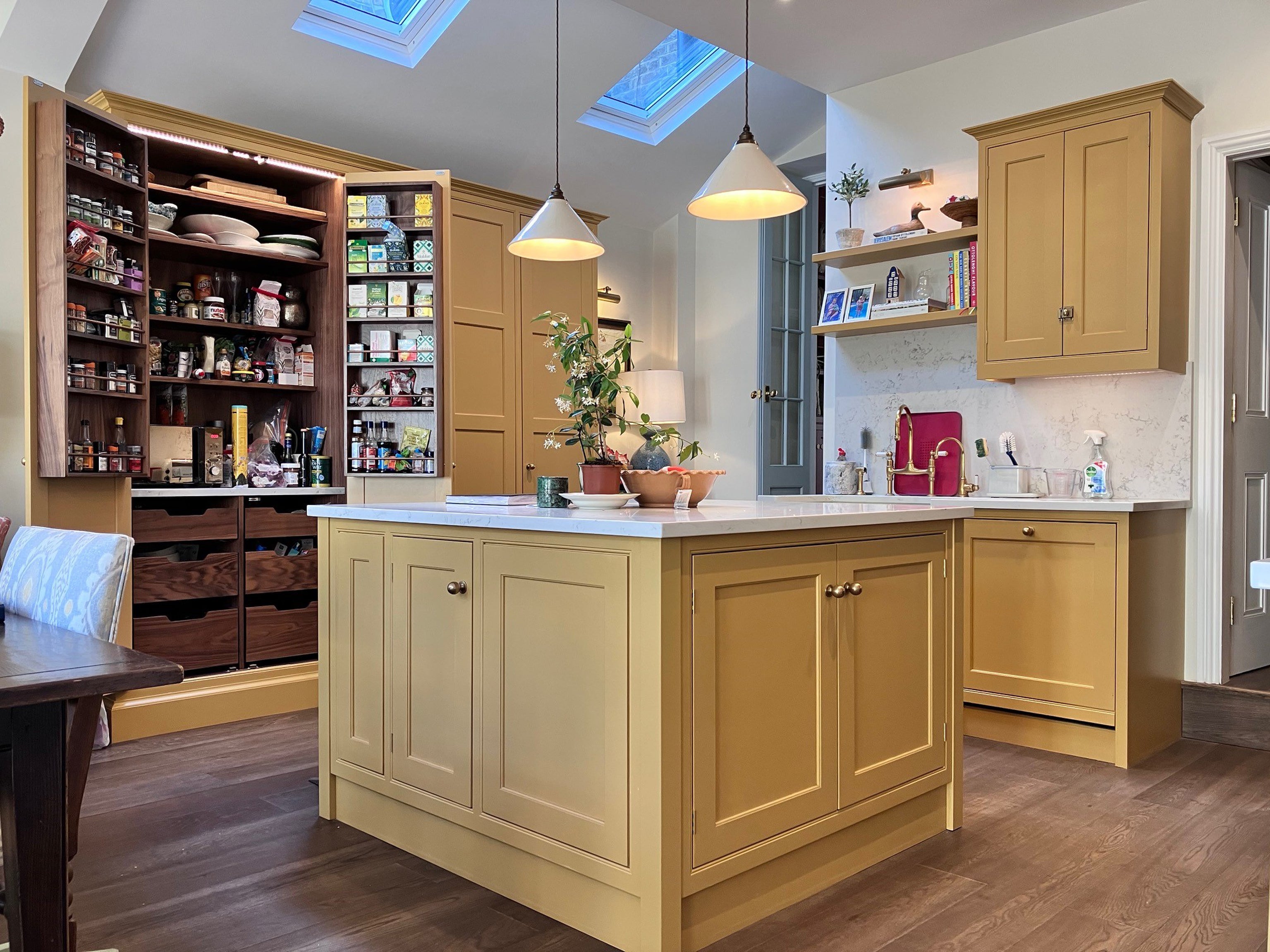 Contemporary kitchen layout with clearly defined zones for cooking, prep and dining, designed to support a range of daily activities (Dual Designs/PA)
