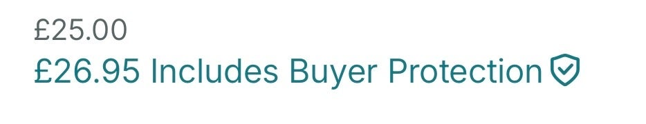 Vinted lists two different fees, but you only pay the higher one