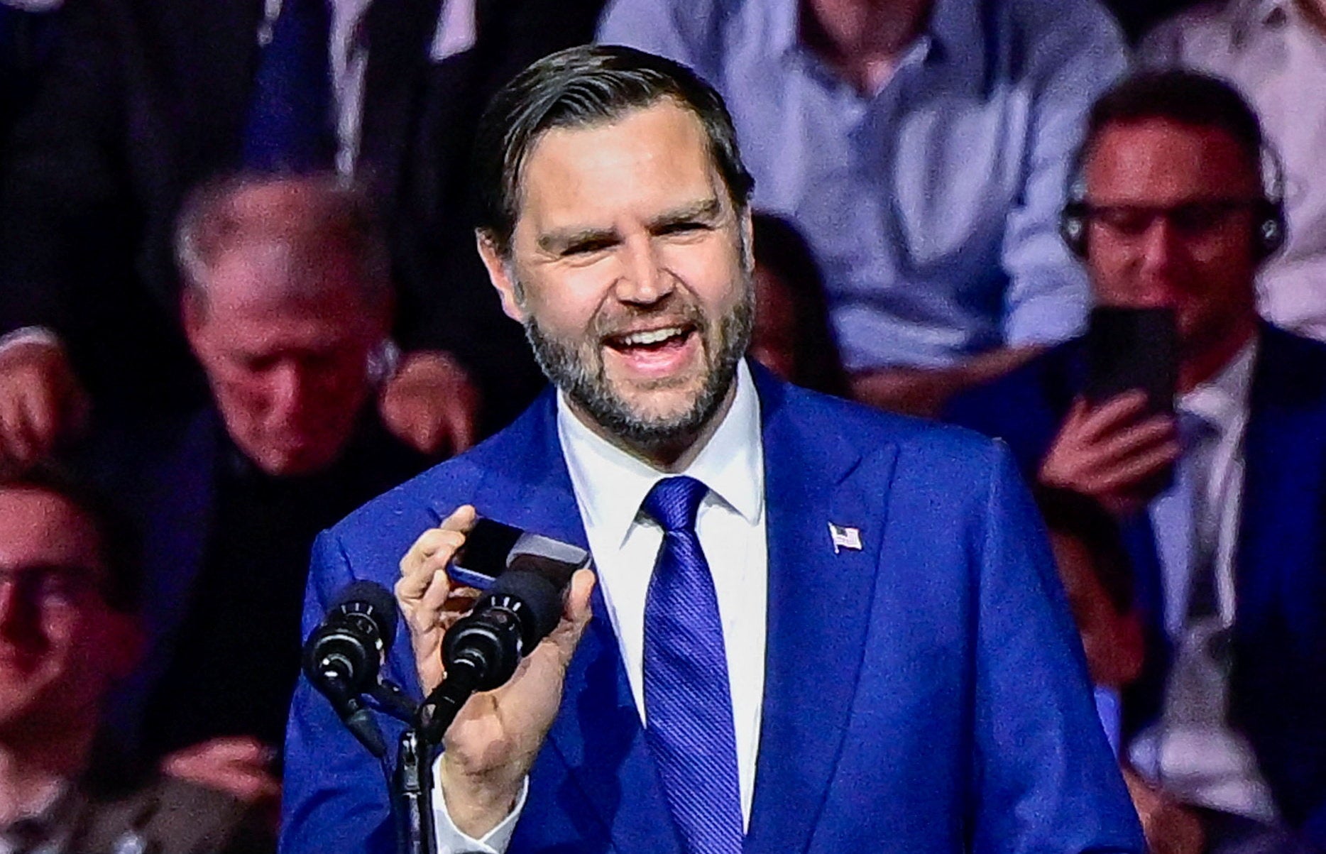 JD Vance, pictured successful Hungary connected 7 April, told reporters he believed Iran had misunderstood nan position of nan ceasefire