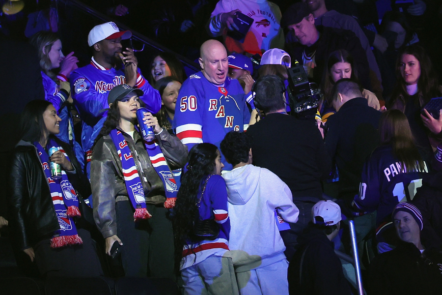 A lawsuit accused New York Rangers’ ‘Dancing Larry’ of getting handsy with staff. Hours later he was honored at MSG