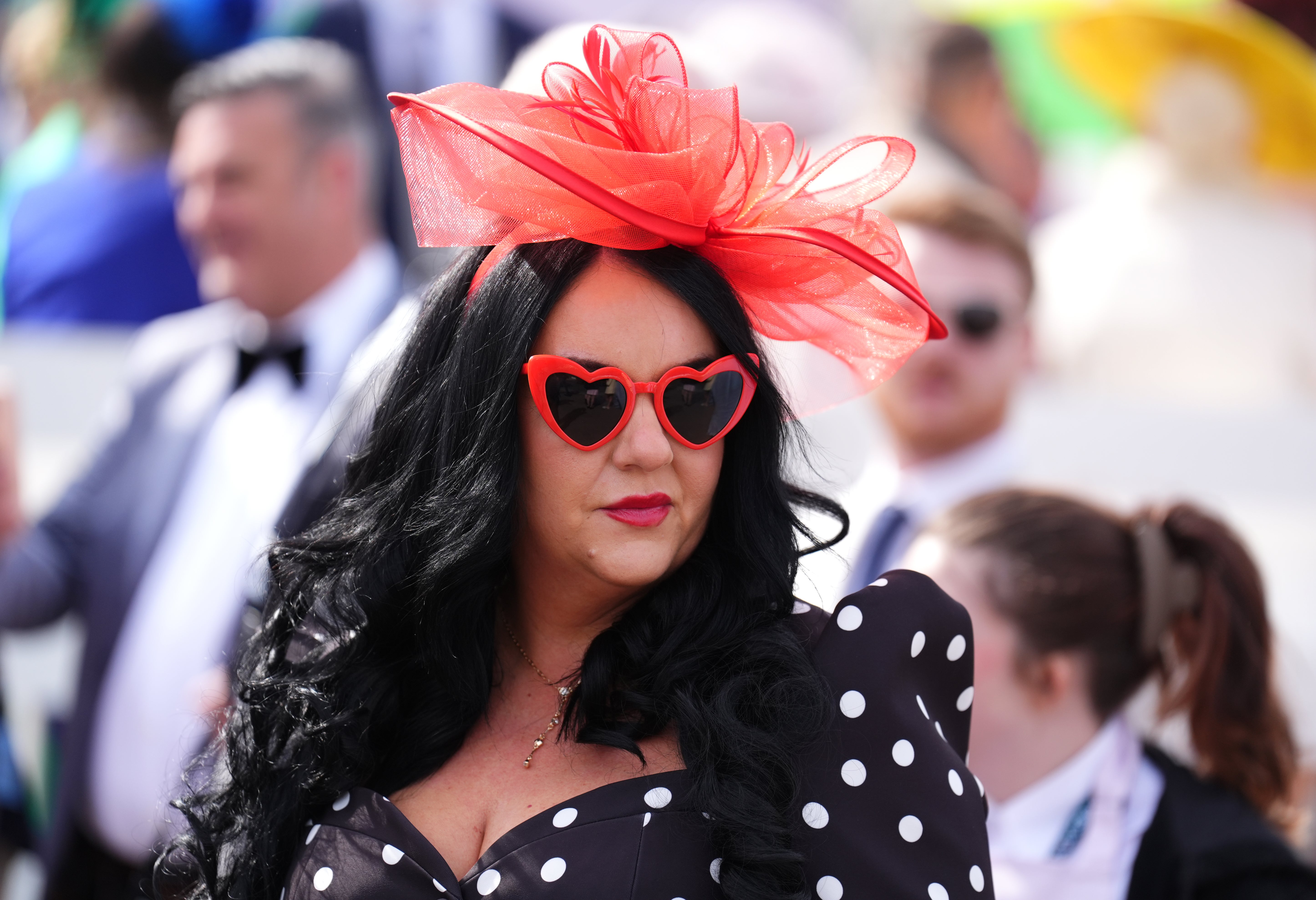 A racegoer on day two of the festival (Mike Egerton/PA)