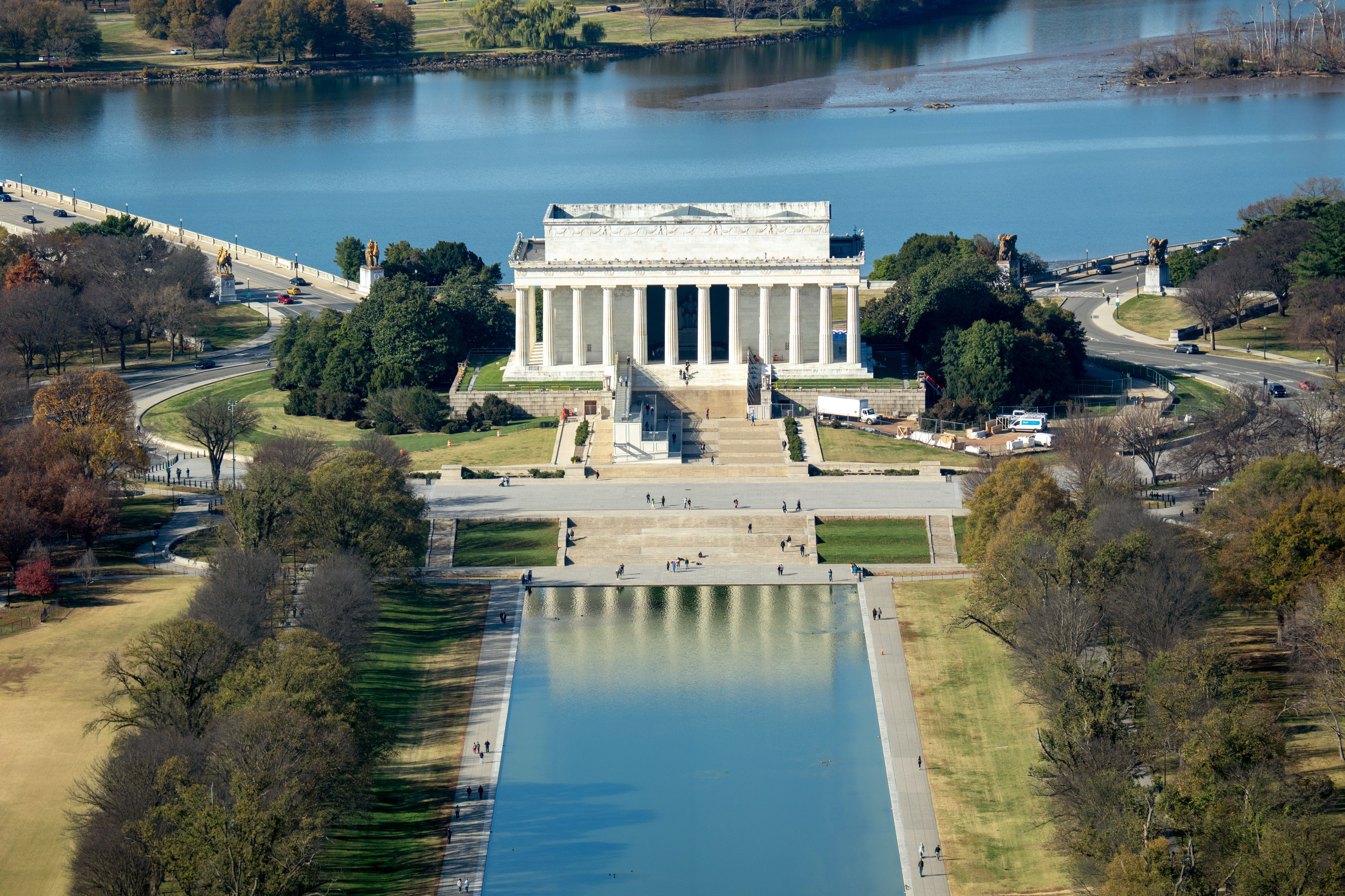 Trump boasts over his new renovation project at the Lincoln Memorial reflecting pool: ‘It will be much more beautiful’
