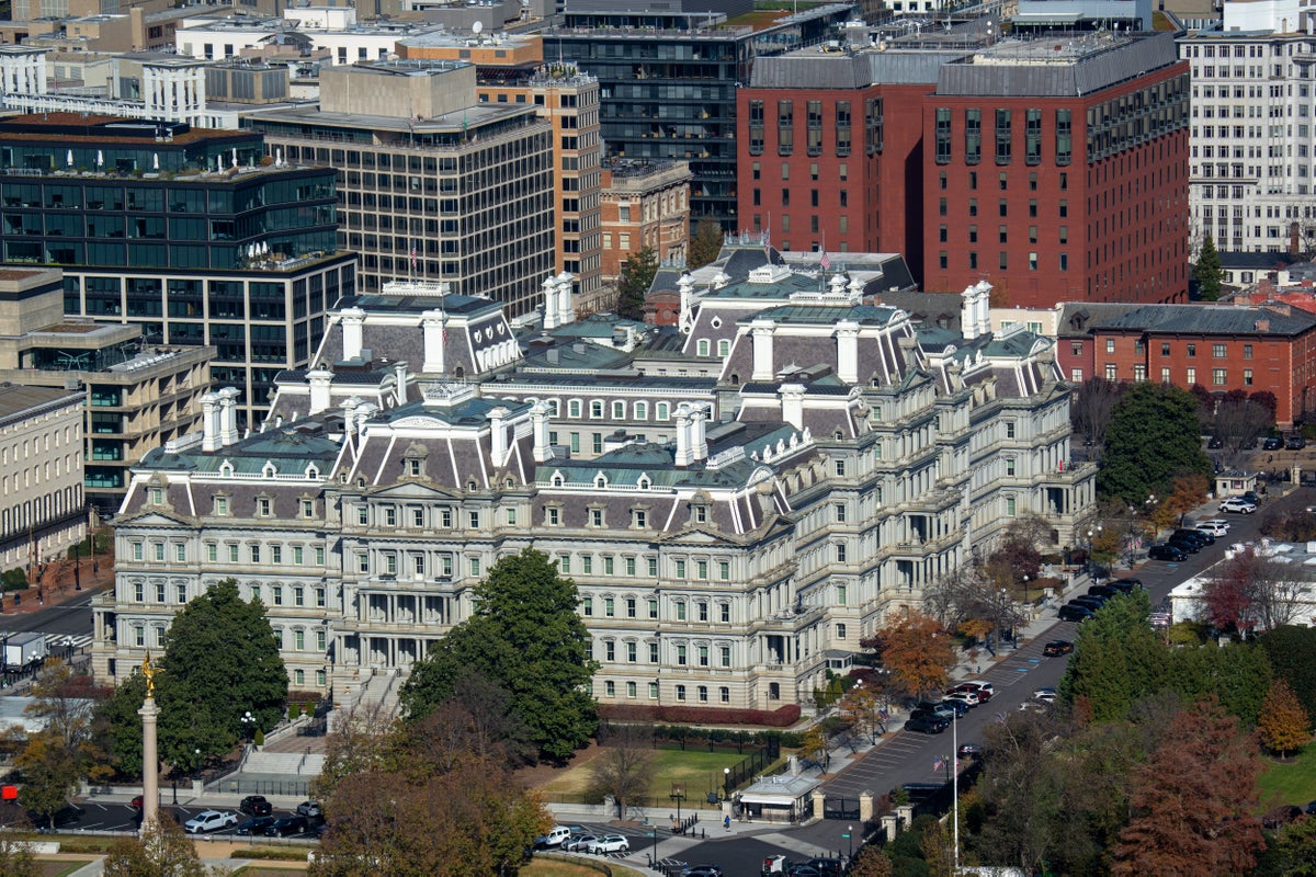 Trump calls Eisenhower executive building next to the White House an eyesore and submits paint job plans