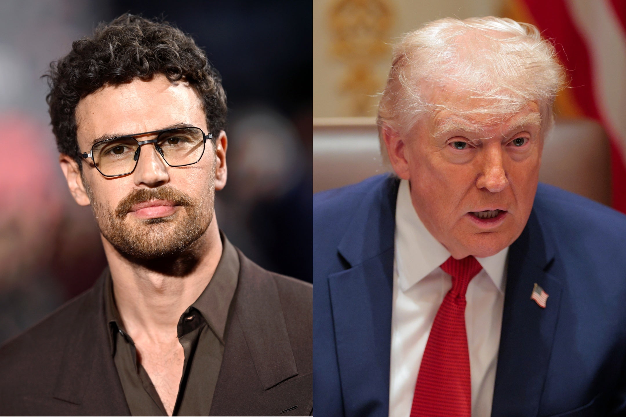 <p>Theo James said Donald Trump's presidency influences how he thinks about raising his son</p>