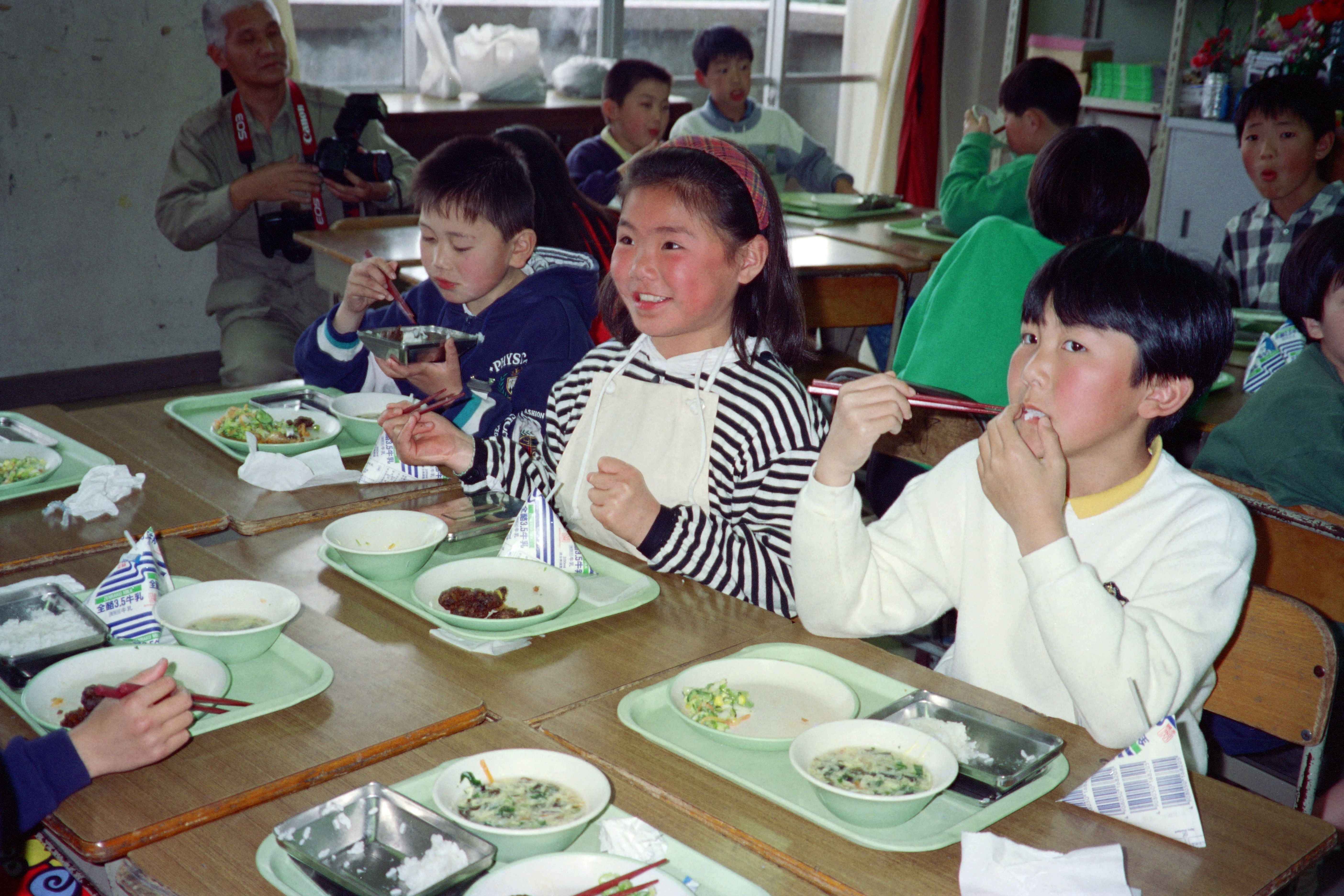 <p>School meals can look like bento boxes in Japan, with dishes more often than not made with fresh ingredients</p>