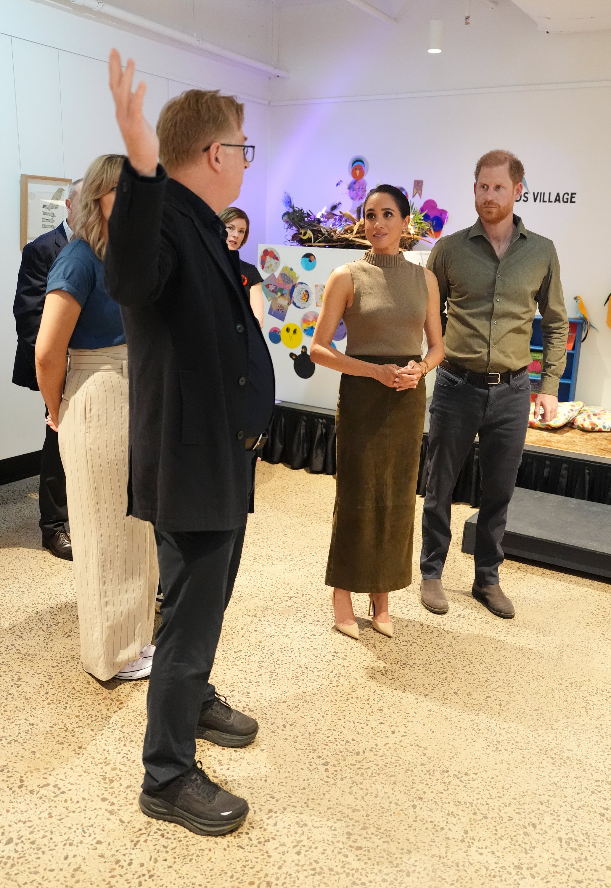 Meghan in a classic CBK look at the Australian National Veterans Arts Museum in Melbourne, Australia