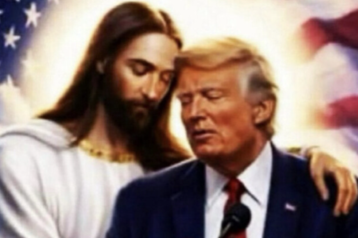 Trump posts a picture of Jesus hugging him days after his AI-deity image drew widespread anger