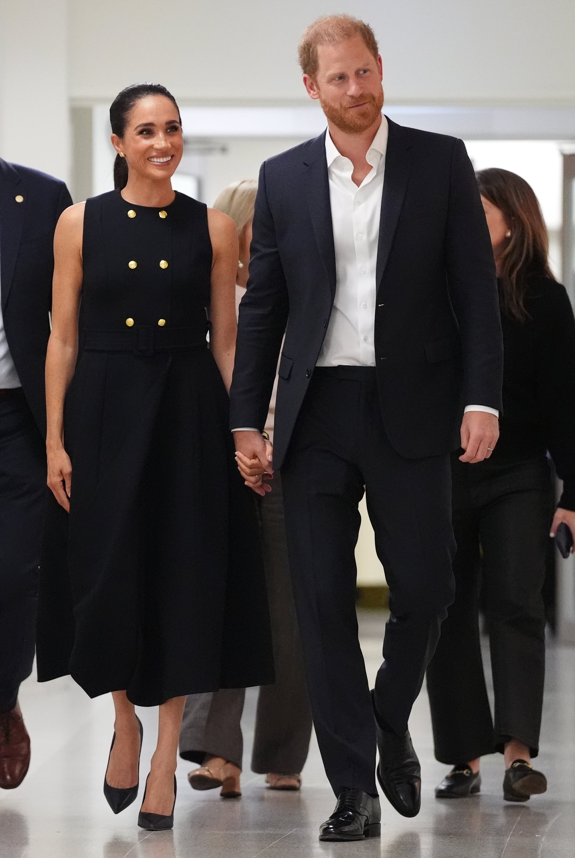 The Duke and Duchess of Sussex during a visit to the Royal Children's Hospital in Melbourne