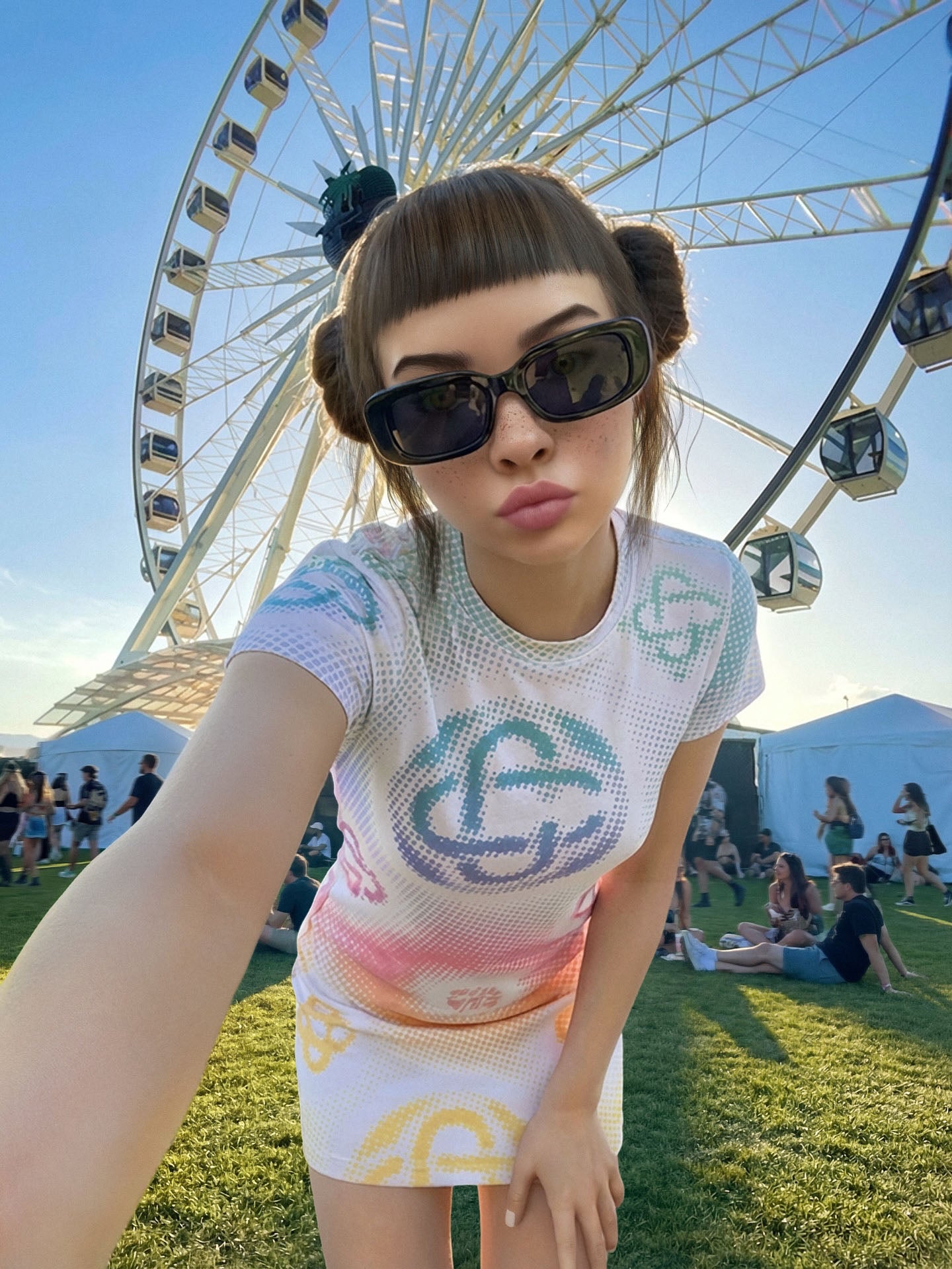 CGI wish you were here: Lil Miquela poses in front of Coachella’s iconic Ferris wheel