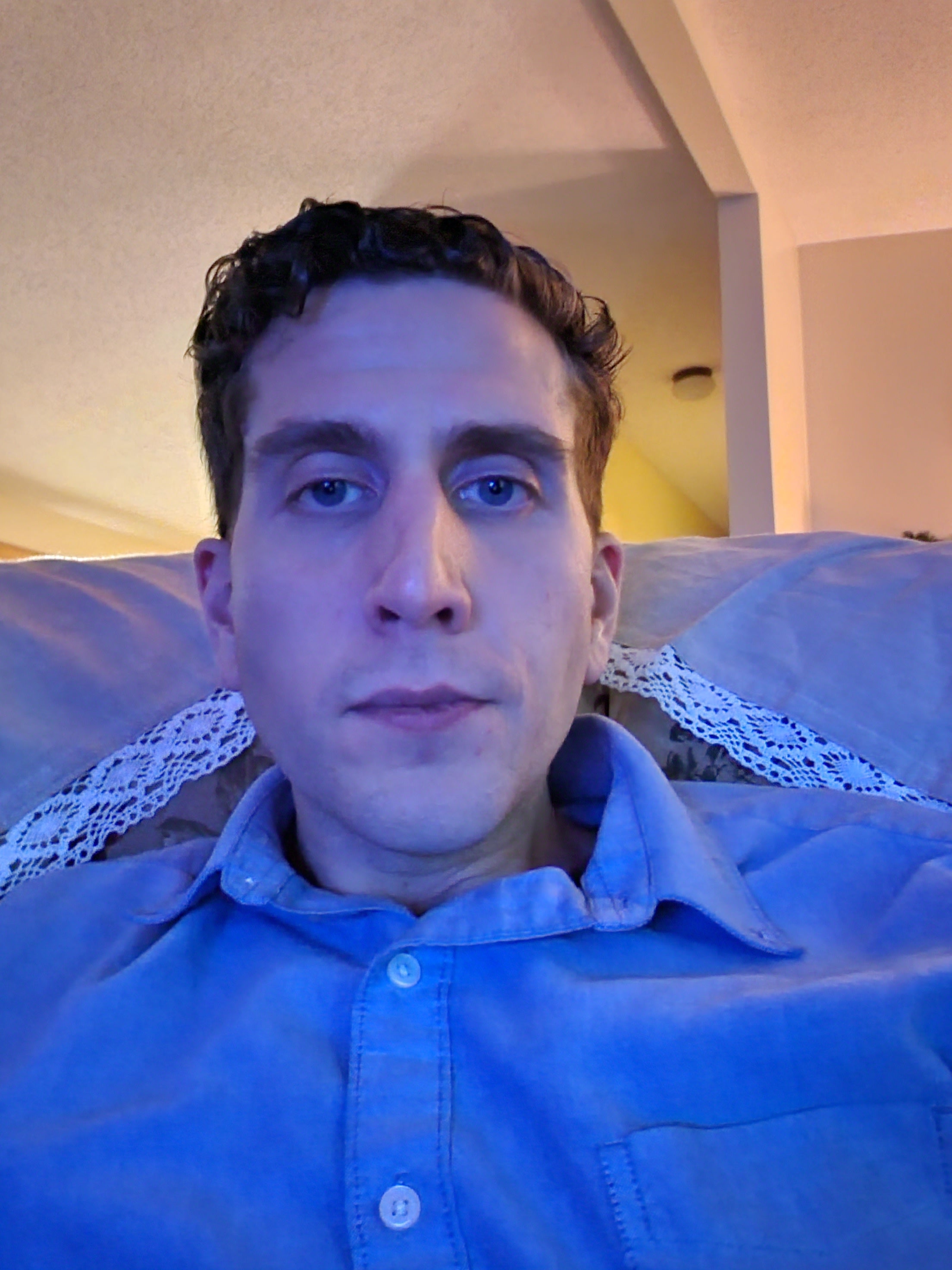 Some photos showed the emotionless Kohberger just staring at the camera