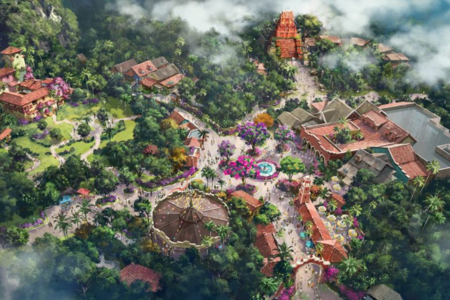 This artist rendering shows the concept for Animal Kingdom's Tropical Americas, which will replace DinoLand U.S.A.