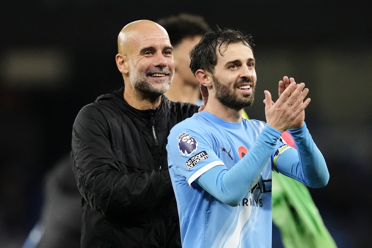 Pep Guardiola says ‘part of me is leaving too’ after news of Bernardo Silva’s departure