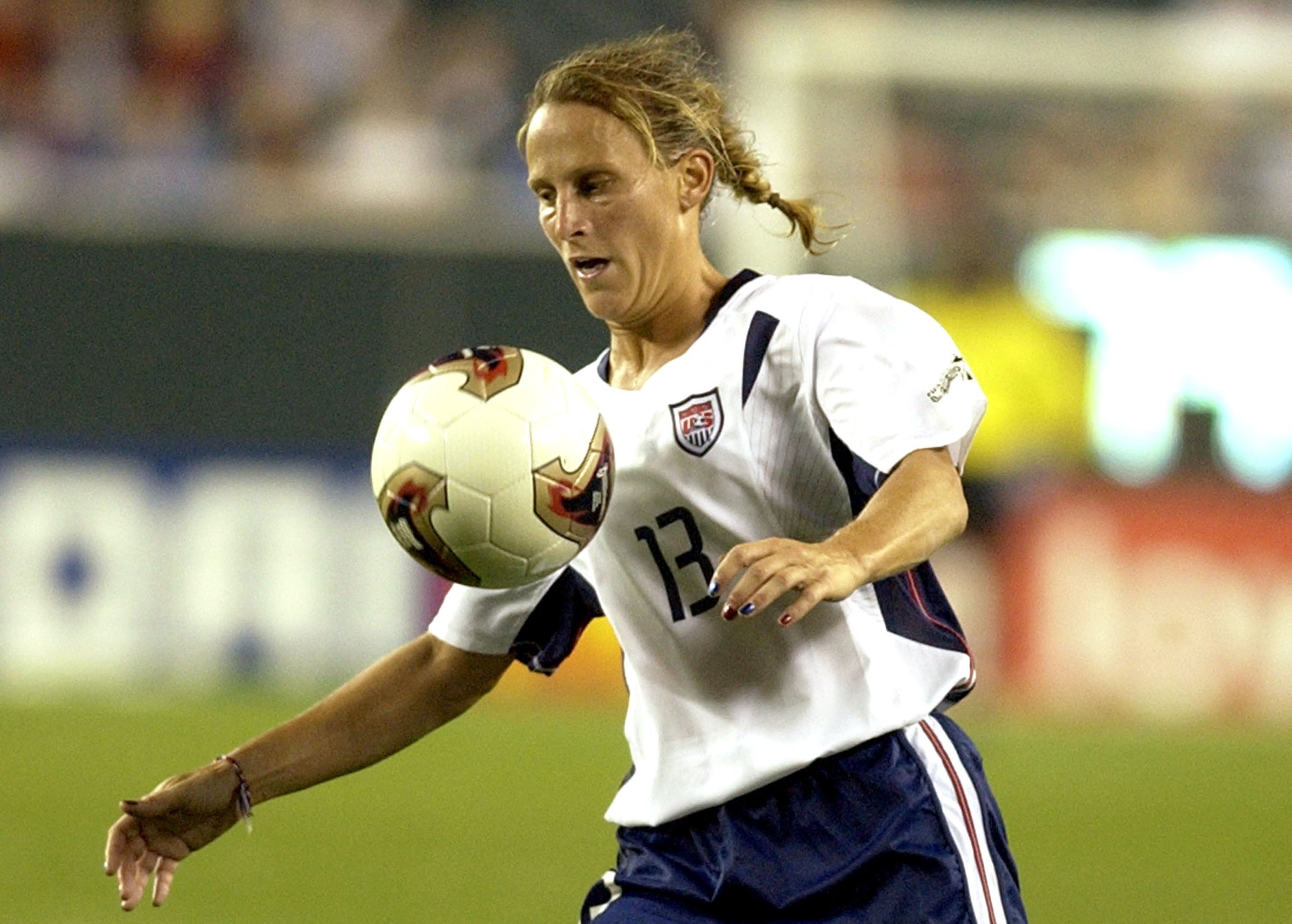 Retired soccer star Kristine Lilly made her Boston Marathon debut in 2012.