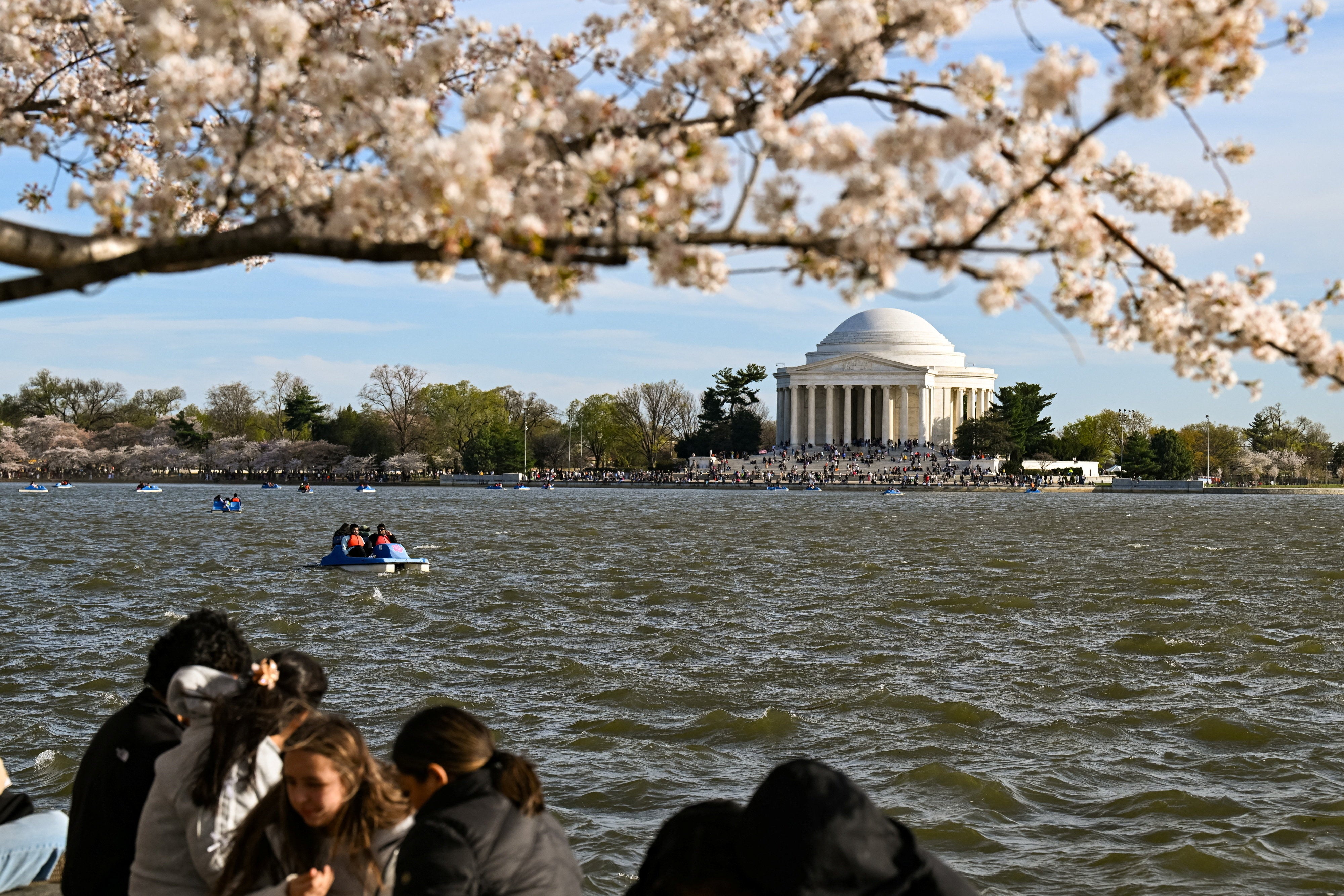 Trump officials are considering placing nan sculpture plot successful West Potomac Park, which houses nan Jefferson Memorial and respective different landmarks
