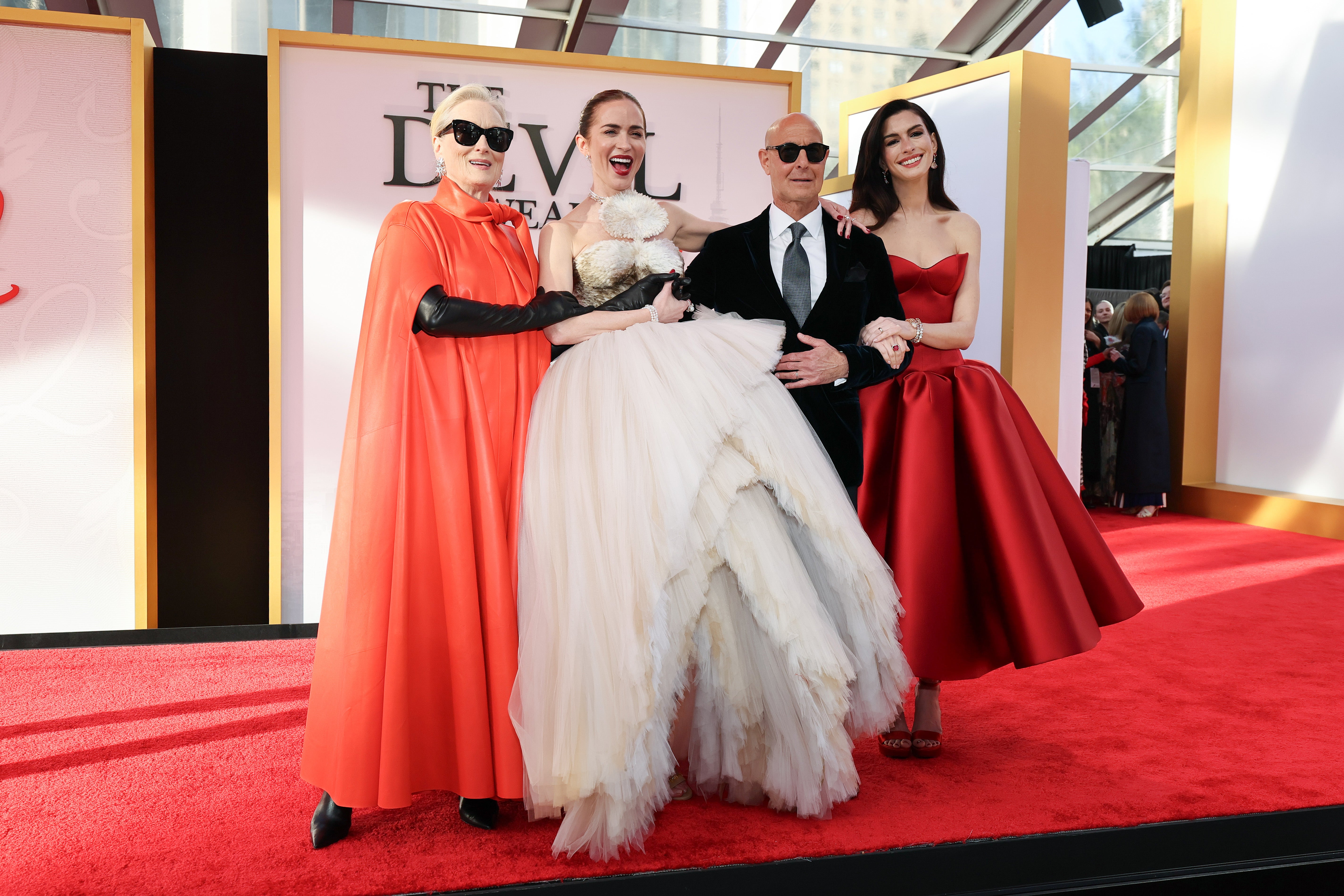 Meryl Streep, Emily Blunt, Stanley Tucci, and Anne Hathaway