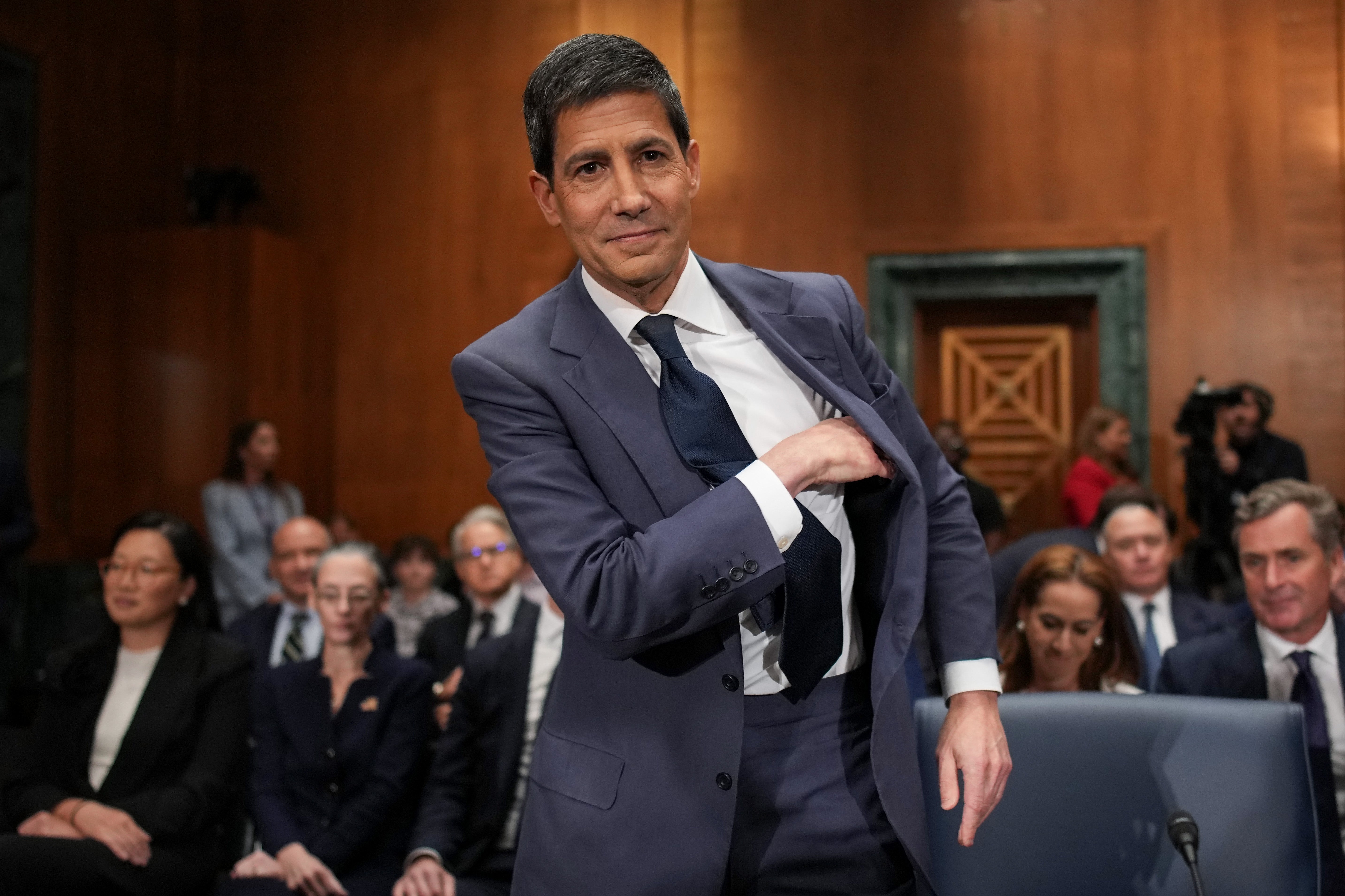 Fed nominee grilled on Epstein links...