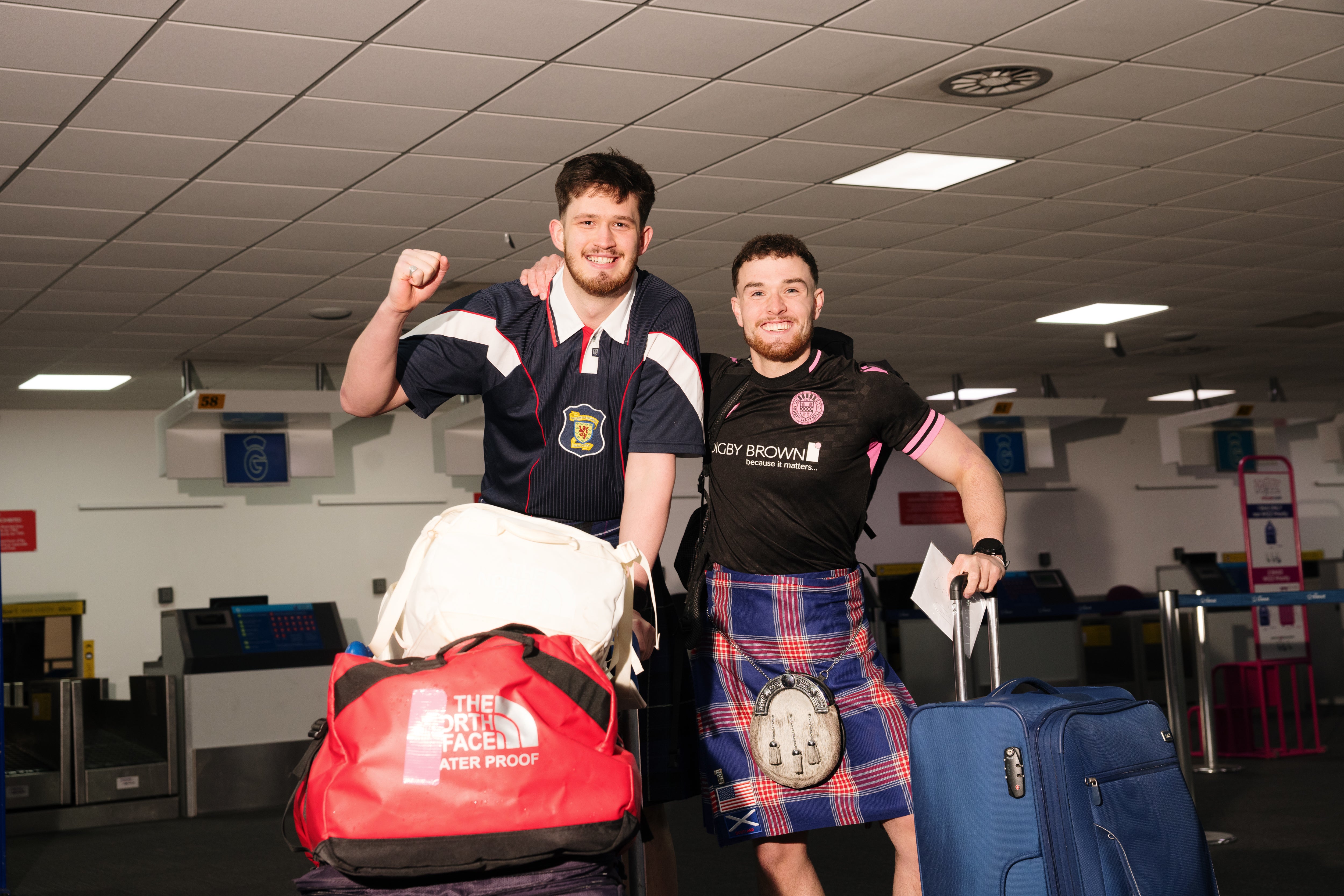 Support driver Matt Allan has been Mr Ferguson’s friend since primary school (Francesca Morrison/PA)