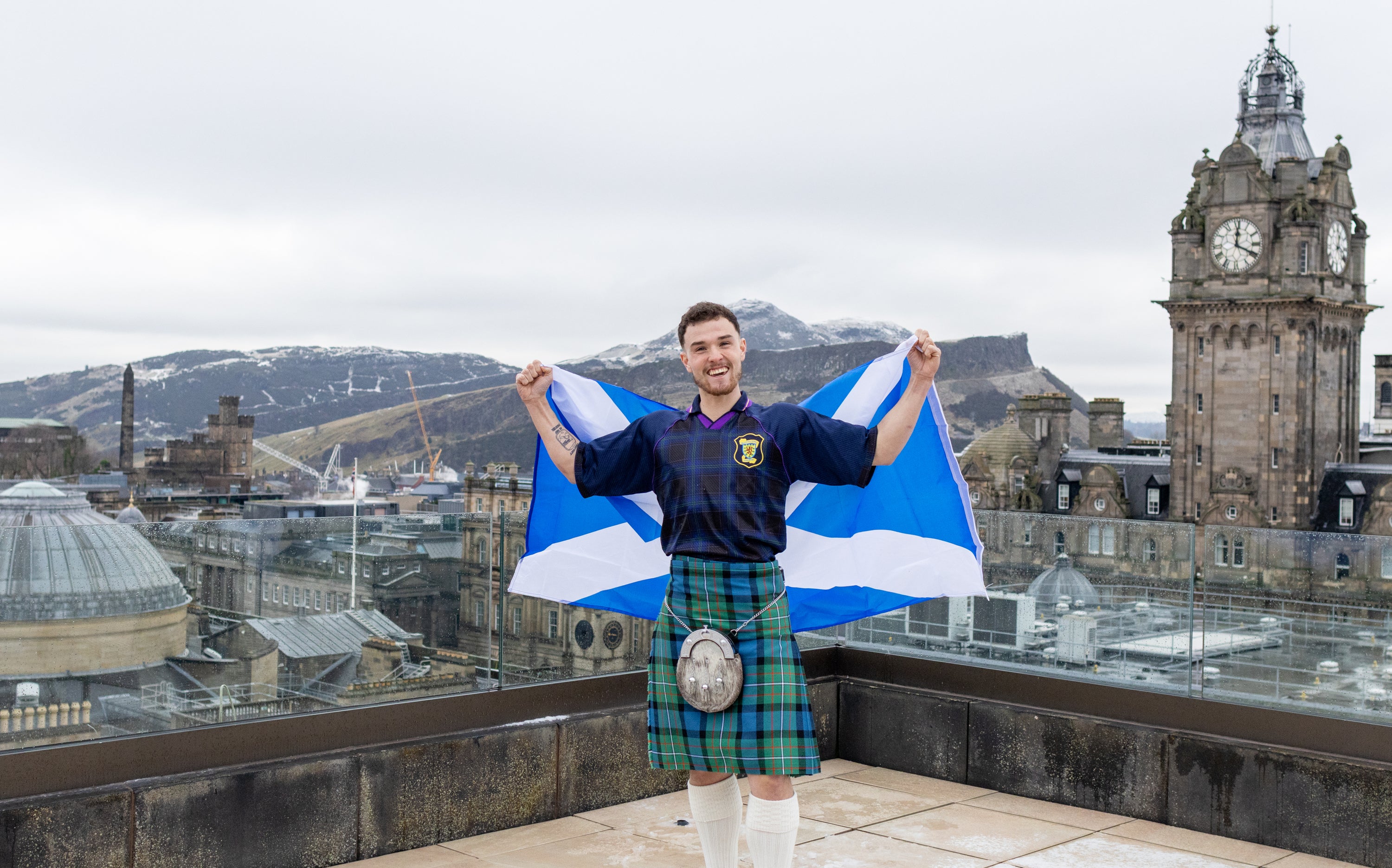The Tartan Army fan is walking 3,000 miles across the US (Craig Ferguson’s Tartan Trek/PA)