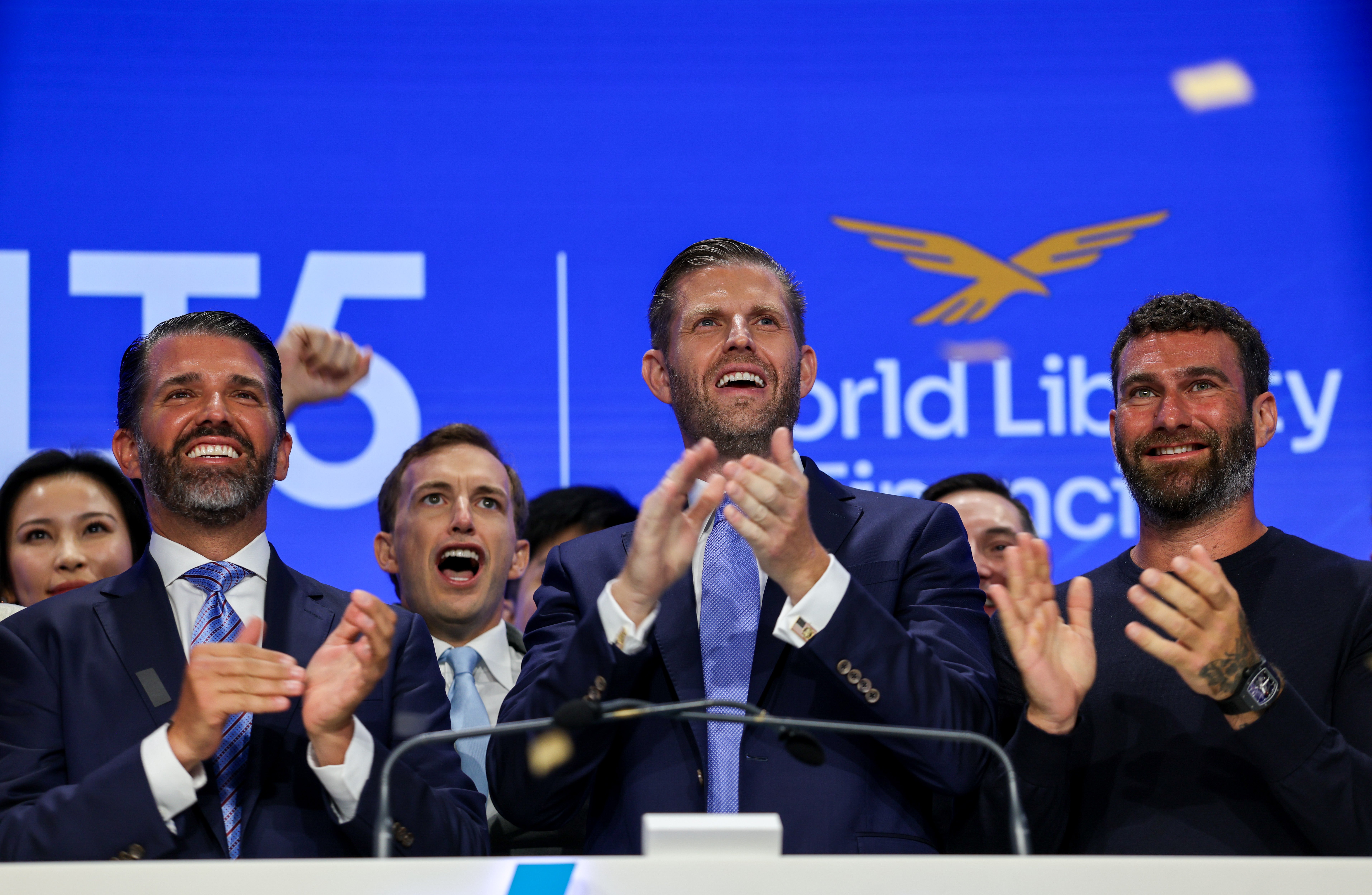 Donald Trump Jr and Eric Trump, the president's sons, oversee World Liberty Financial, the family's controversial cryptocurrency venture