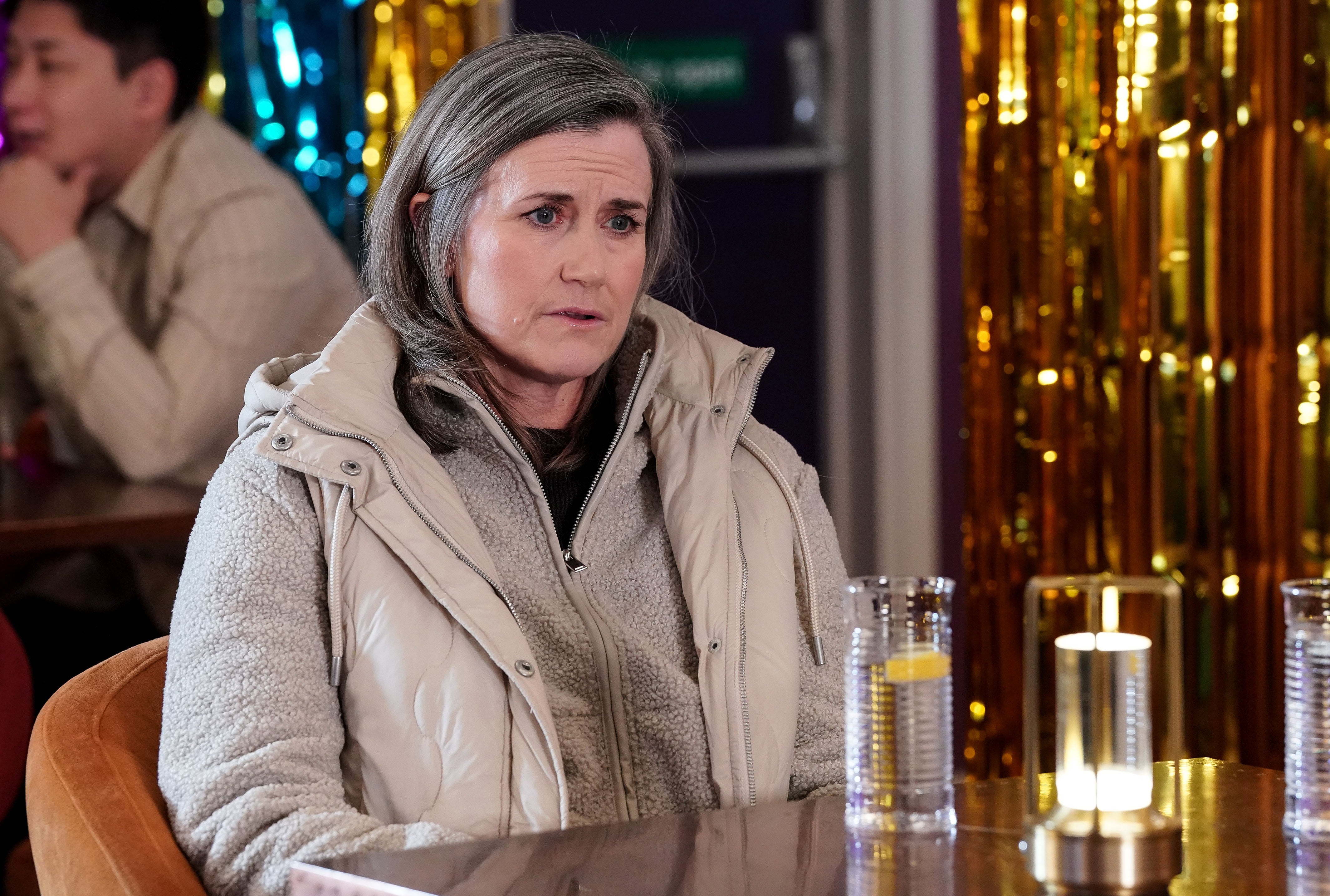 Sandra uit 'EastEnders', gespeeld door Dawn Steele