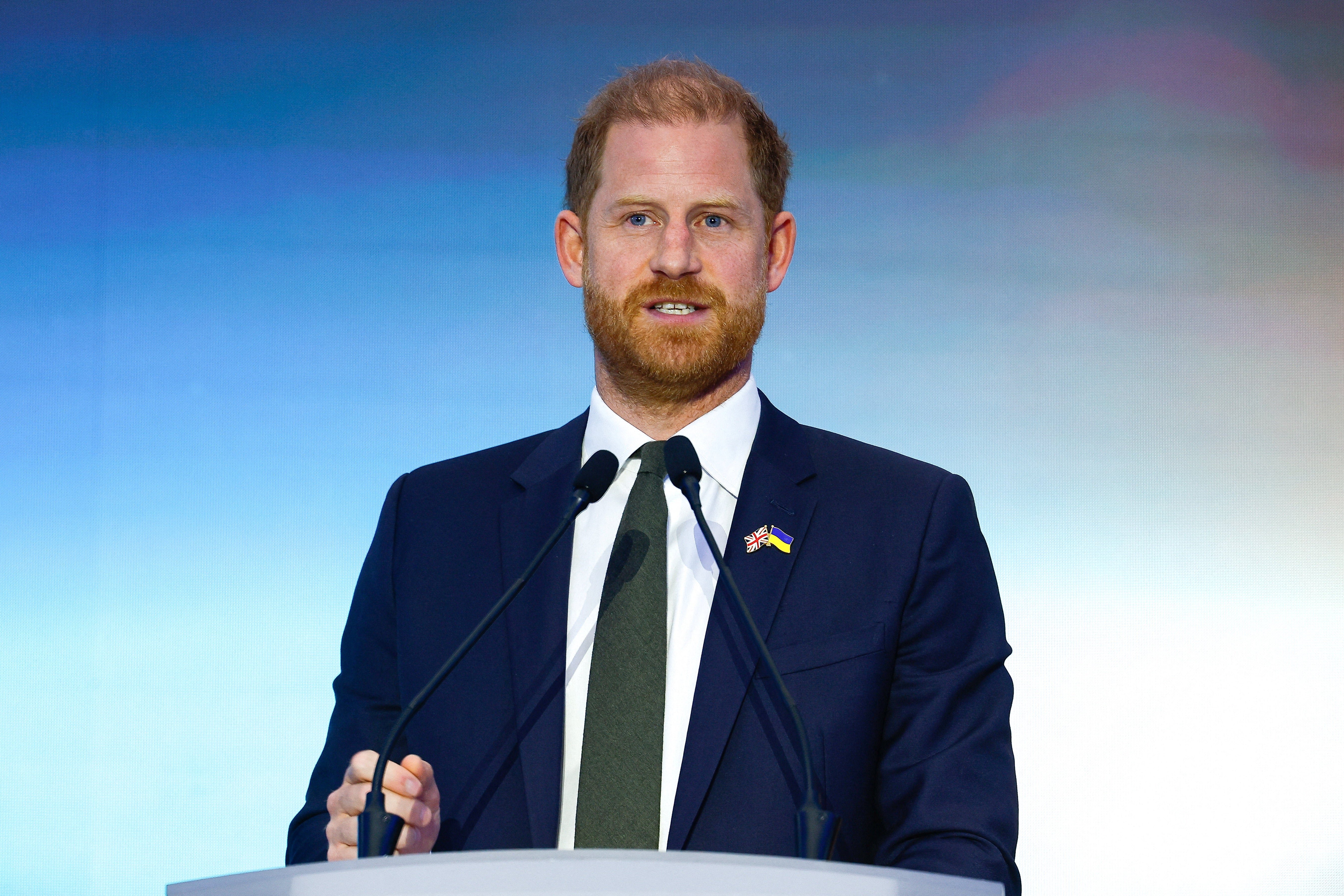 Prince Harry addressed the Kyiv Security Forum on his visit to Ukraine