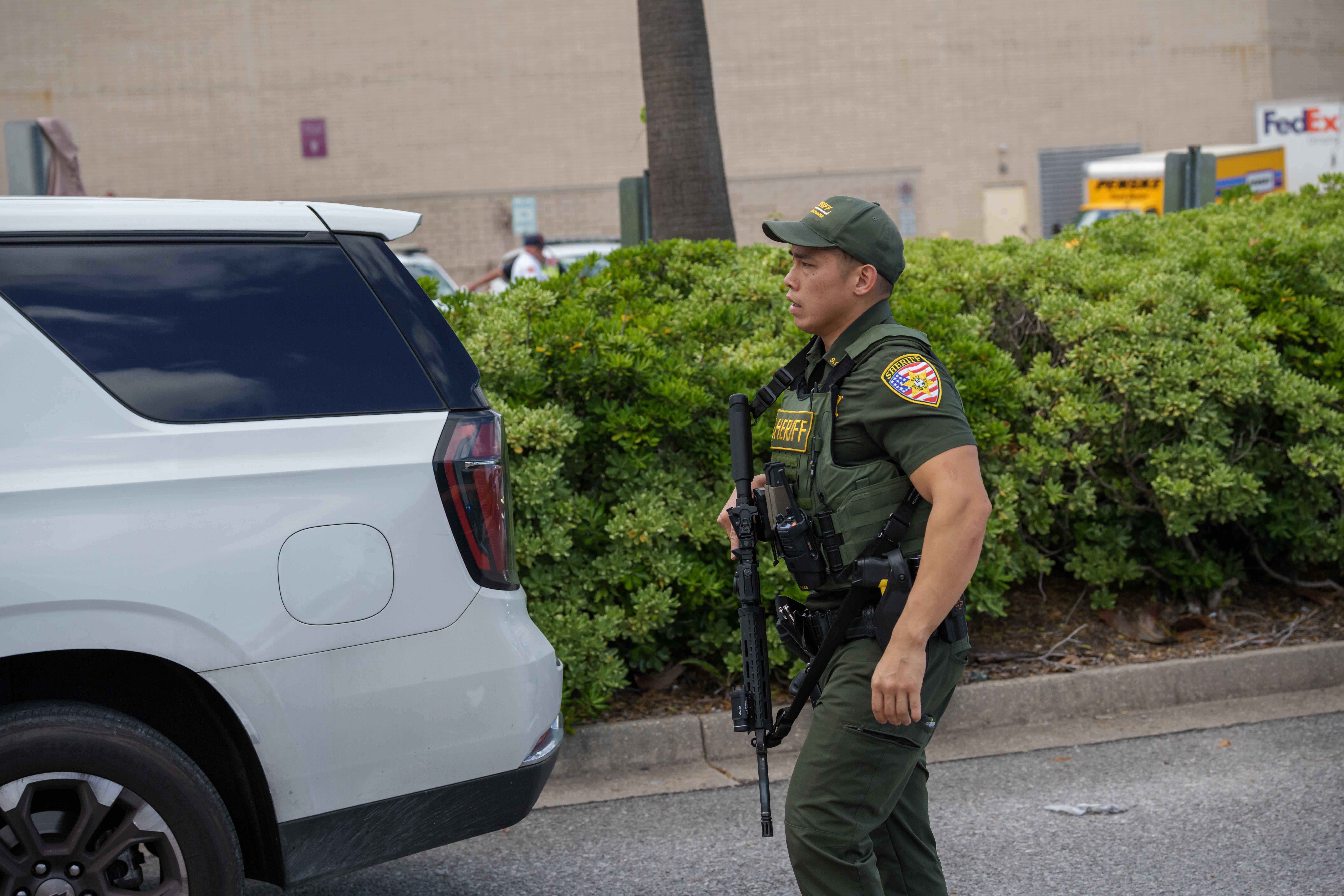 The shooting took place in the mall's food court, officials said