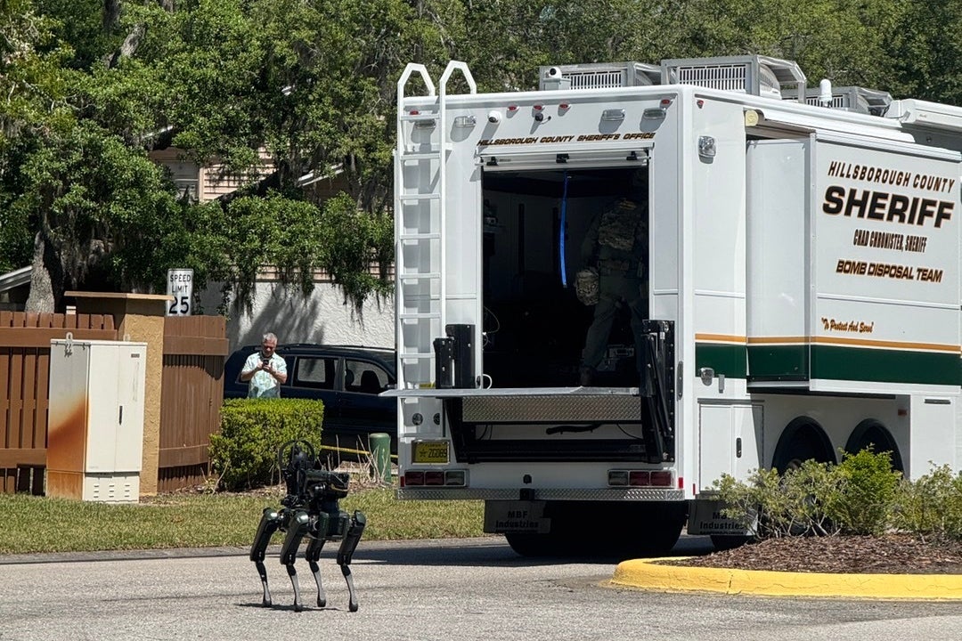 The Hillsborough County Sheriff's Office responded to a neighborhood close to the University of South Florida campus Friday as part of the search for the missing students