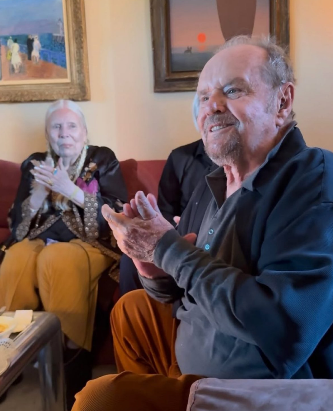 Jack Nicholson seen on his daughter's Instagram stories earlier this year