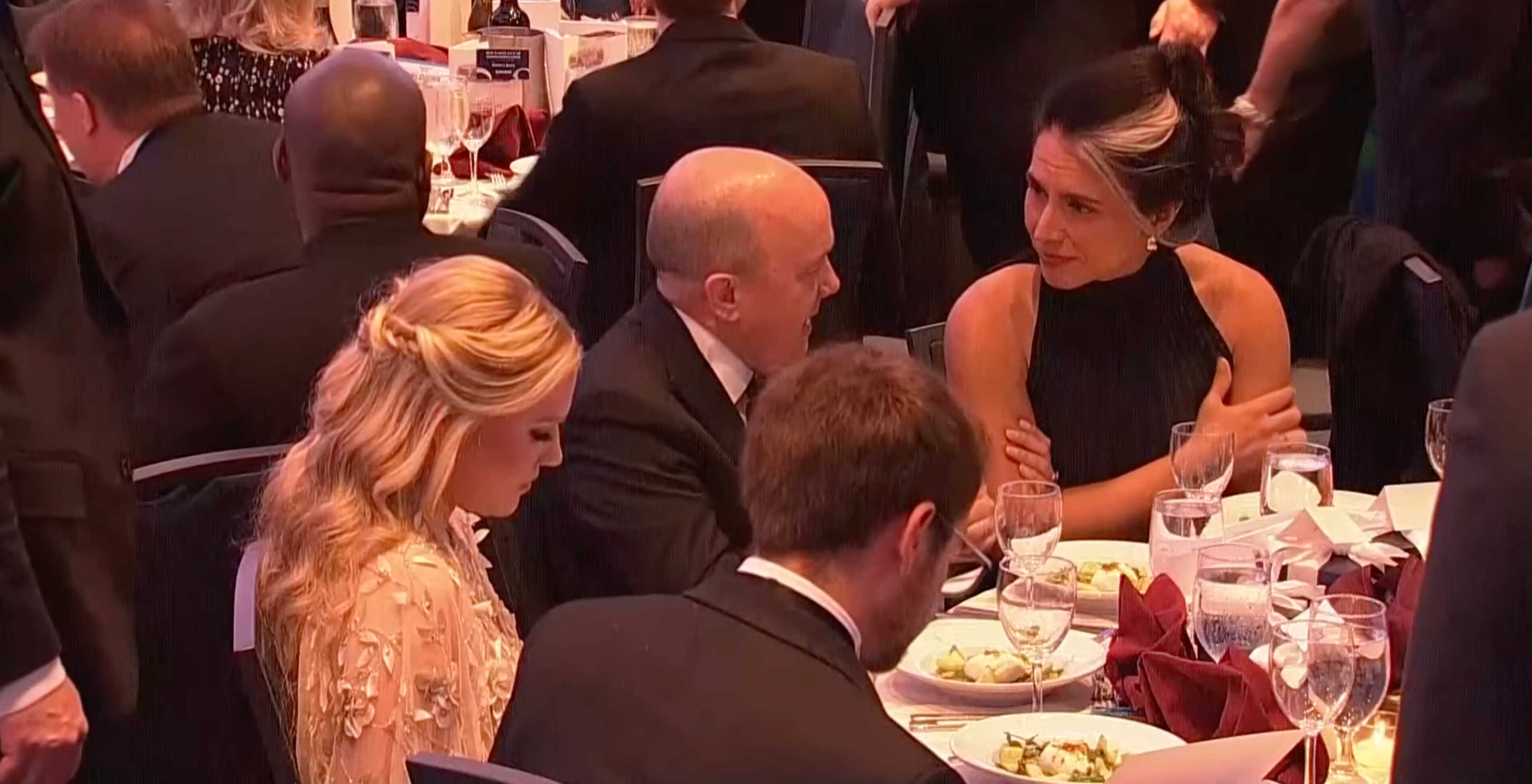 DNI Director Tulsi Gabbard and TPUSA CEO Erika Kirk were seen seated astatine nan aforesaid table